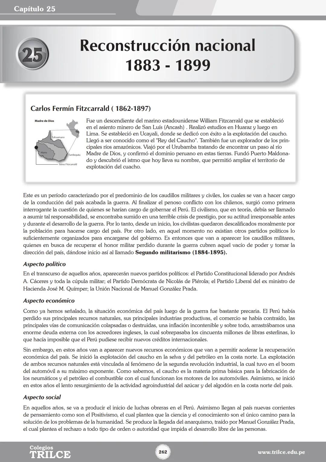 Colegios
# TRILCE
5.º San Marcos
Historia del Perú # Índice
I Bimestre
Capítulo 1
Primeros Pobladores Americanos
5
Capítulo 2
Poblamient