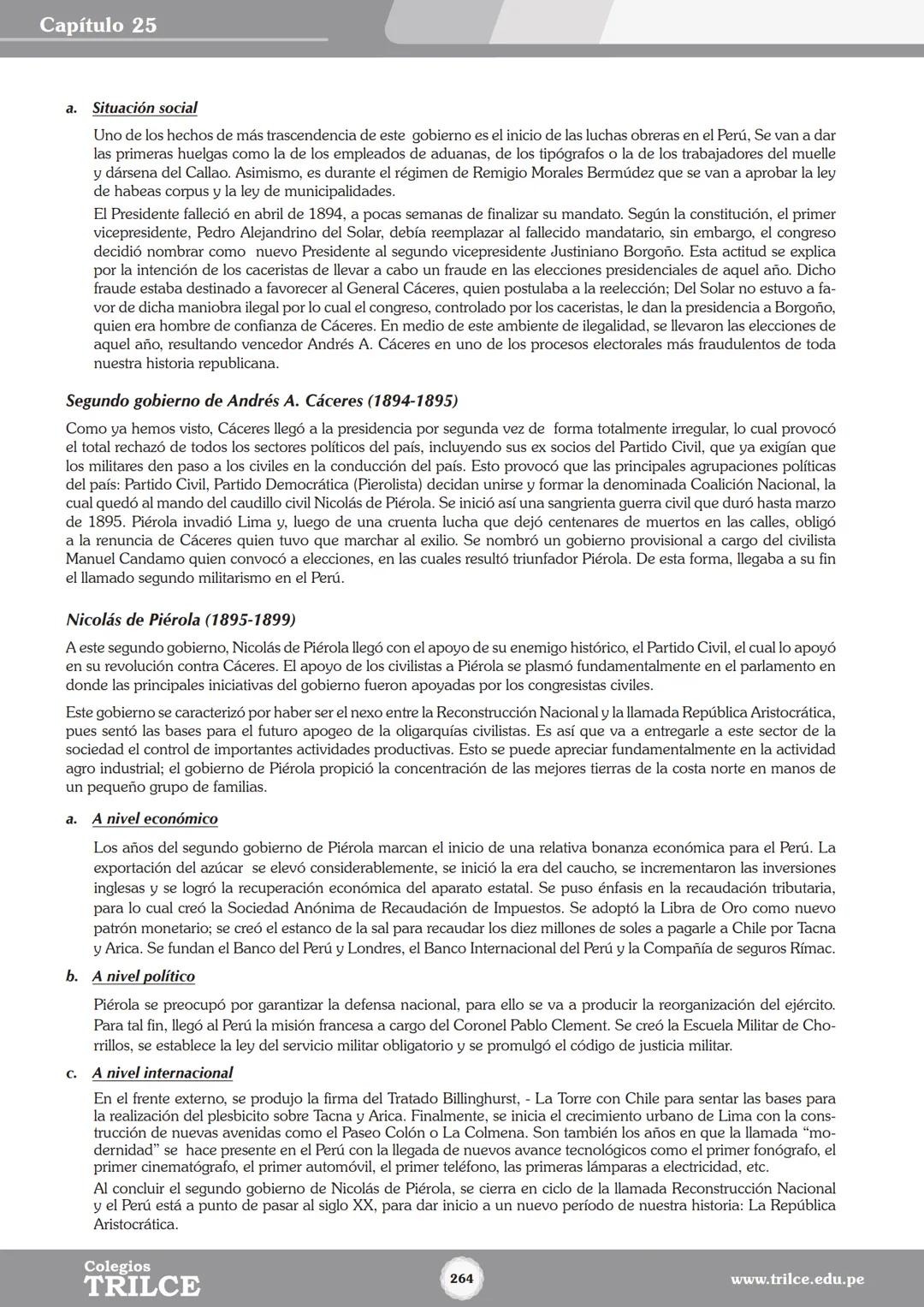 Colegios
# TRILCE
5.º San Marcos
Historia del Perú # Índice
I Bimestre
Capítulo 1
Primeros Pobladores Americanos
5
Capítulo 2
Poblamient