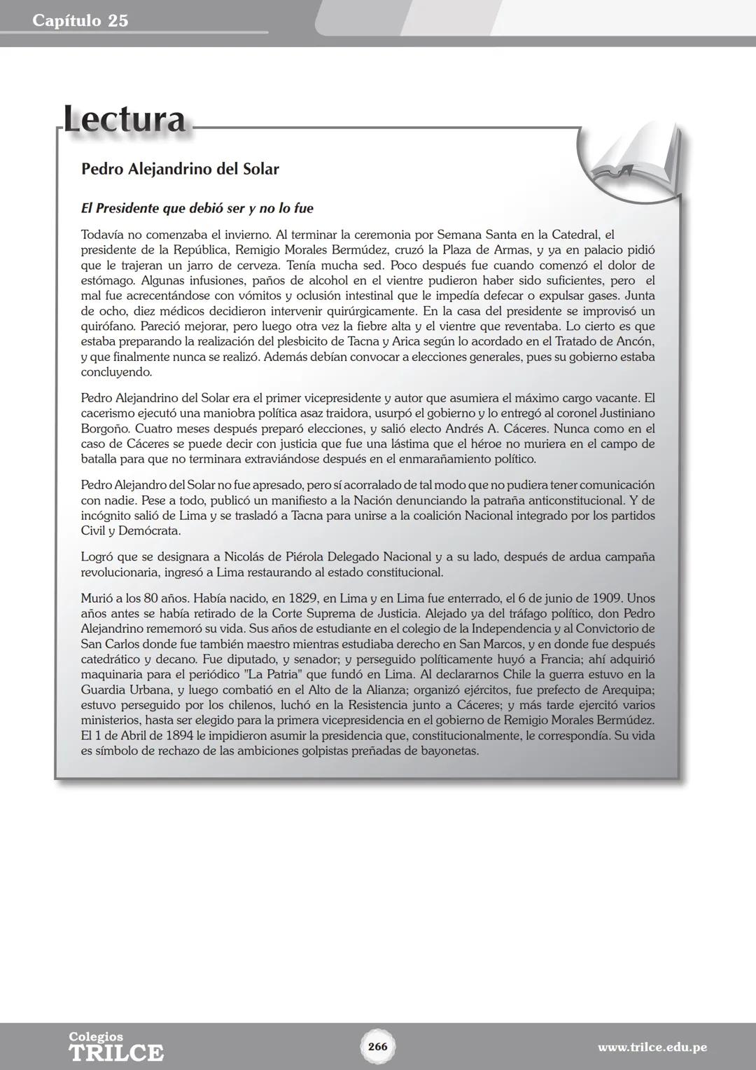 Colegios
# TRILCE
5.º San Marcos
Historia del Perú # Índice
I Bimestre
Capítulo 1
Primeros Pobladores Americanos
5
Capítulo 2
Poblamient