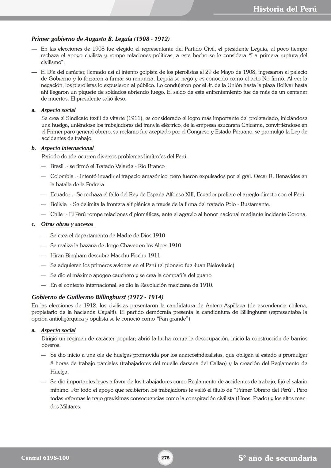 Colegios
# TRILCE
5.º San Marcos
Historia del Perú # Índice
I Bimestre
Capítulo 1
Primeros Pobladores Americanos
5
Capítulo 2
Poblamient
