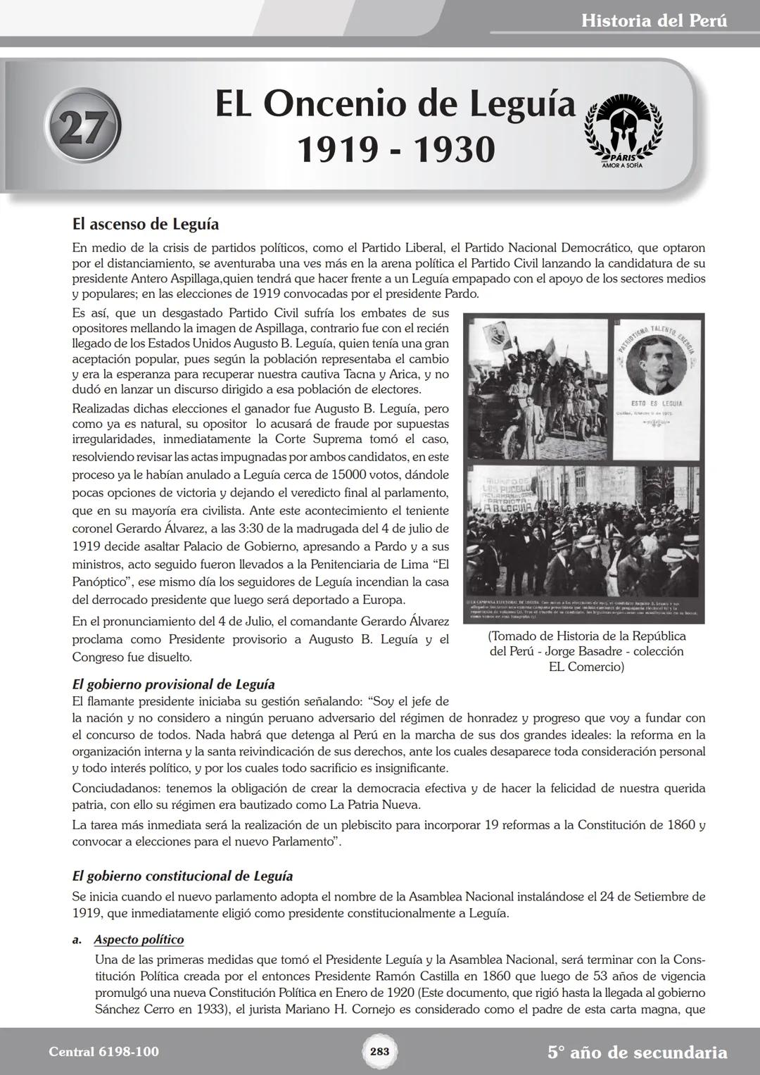 Colegios
# TRILCE
5.º San Marcos
Historia del Perú # Índice
I Bimestre
Capítulo 1
Primeros Pobladores Americanos
5
Capítulo 2
Poblamient