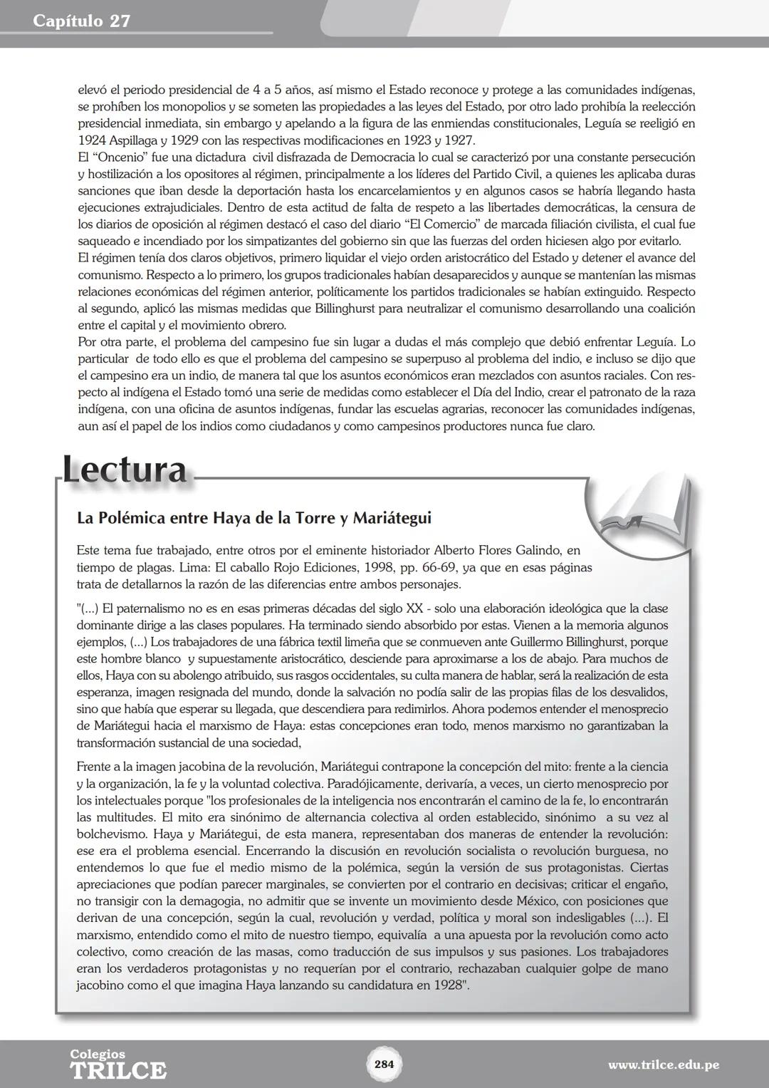 Colegios
# TRILCE
5.º San Marcos
Historia del Perú # Índice
I Bimestre
Capítulo 1
Primeros Pobladores Americanos
5
Capítulo 2
Poblamient