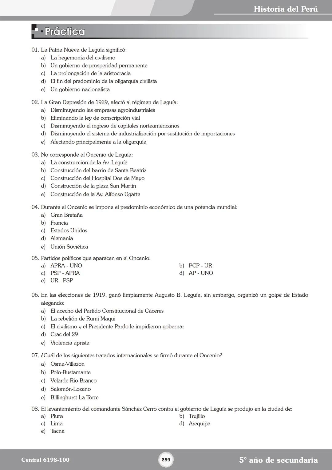 Colegios
# TRILCE
5.º San Marcos
Historia del Perú # Índice
I Bimestre
Capítulo 1
Primeros Pobladores Americanos
5
Capítulo 2
Poblamient
