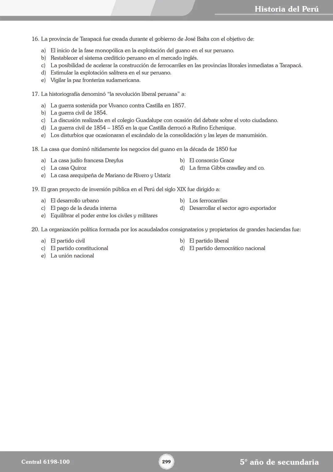 Colegios
# TRILCE
5.º San Marcos
Historia del Perú # Índice
I Bimestre
Capítulo 1
Primeros Pobladores Americanos
5
Capítulo 2
Poblamient