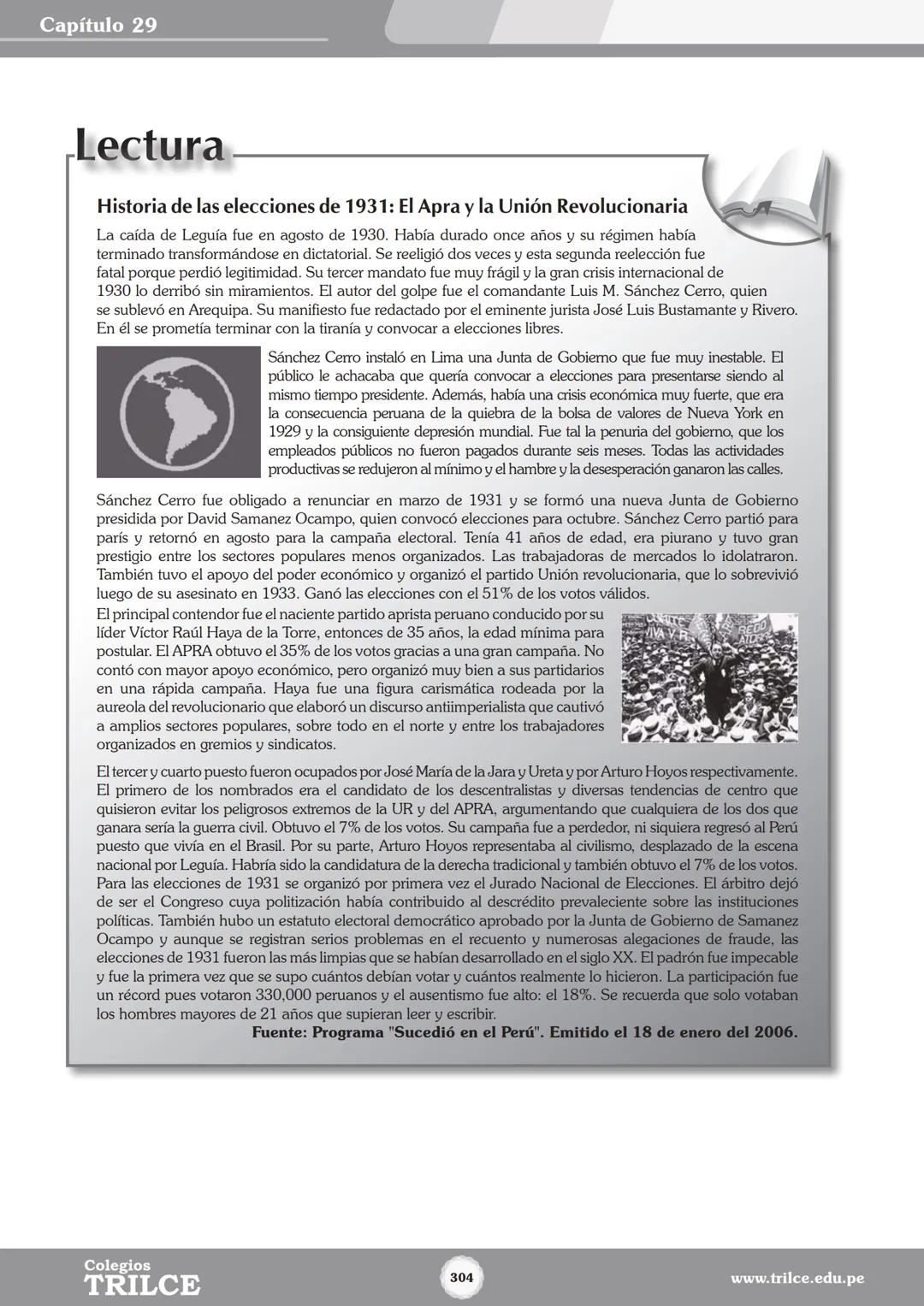 Colegios
# TRILCE
5.º San Marcos
Historia del Perú # Índice
I Bimestre
Capítulo 1
Primeros Pobladores Americanos
5
Capítulo 2
Poblamient