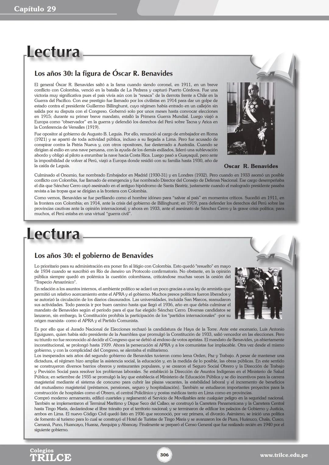 Colegios
# TRILCE
5.º San Marcos
Historia del Perú # Índice
I Bimestre
Capítulo 1
Primeros Pobladores Americanos
5
Capítulo 2
Poblamient