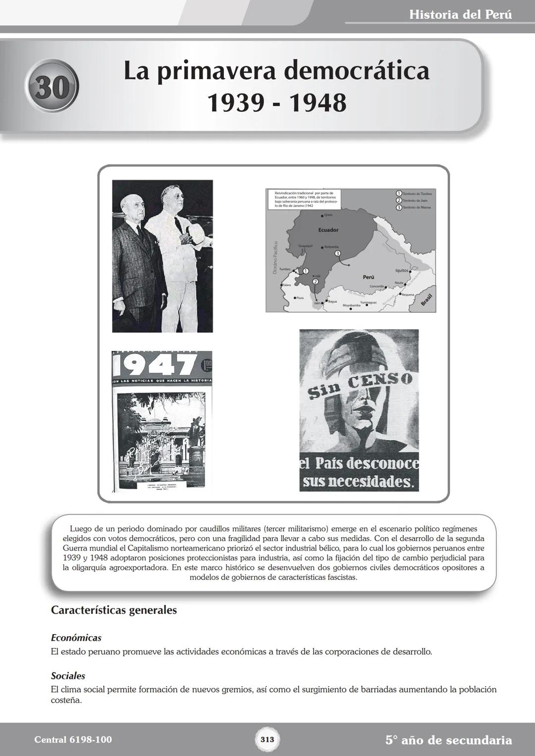 Colegios
# TRILCE
5.º San Marcos
Historia del Perú # Índice
I Bimestre
Capítulo 1
Primeros Pobladores Americanos
5
Capítulo 2
Poblamient