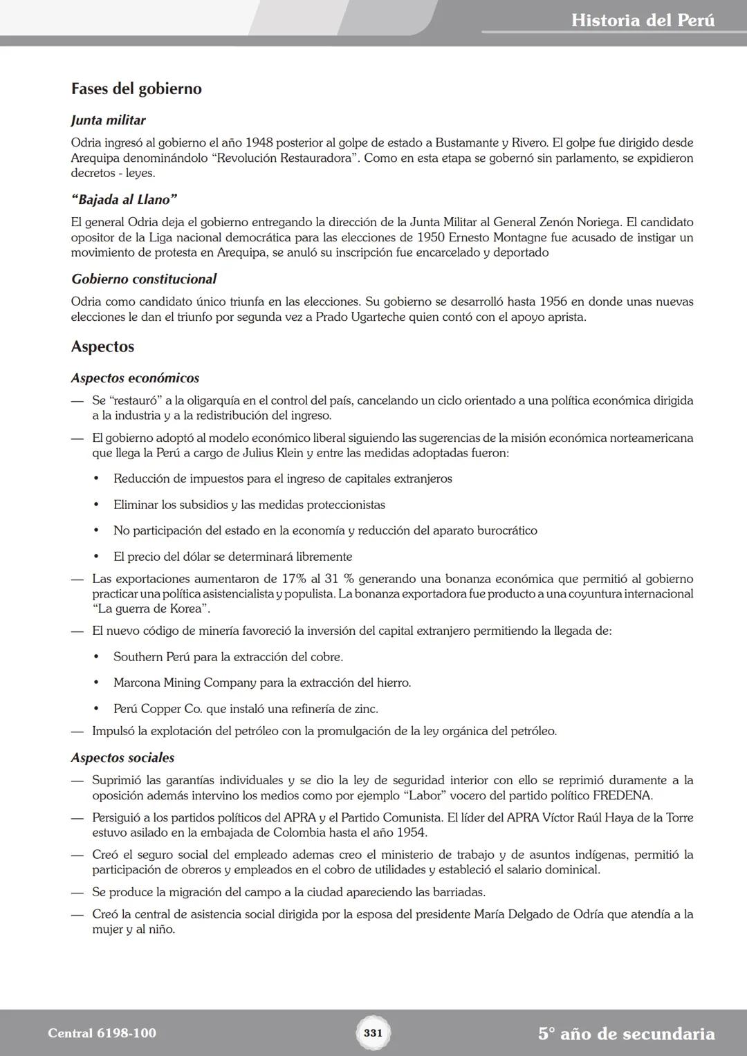 Colegios
# TRILCE
5.º San Marcos
Historia del Perú # Índice
I Bimestre
Capítulo 1
Primeros Pobladores Americanos
5
Capítulo 2
Poblamient
