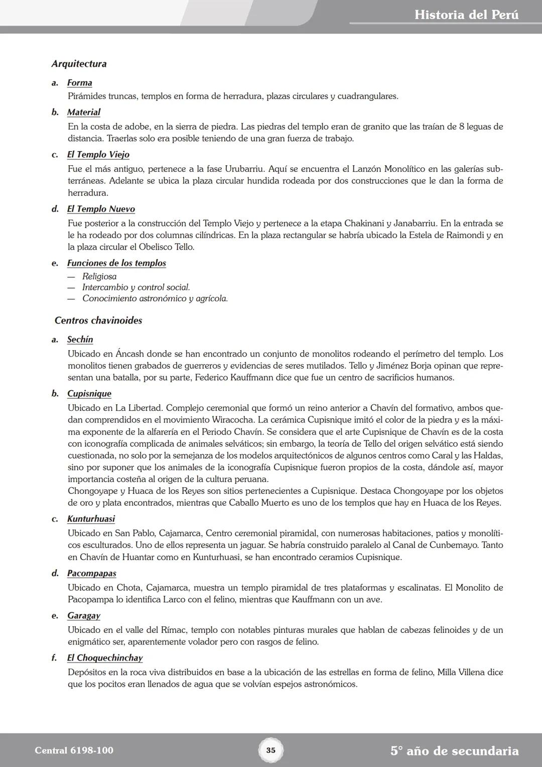 Colegios
# TRILCE
5.º San Marcos
Historia del Perú # Índice
I Bimestre
Capítulo 1
Primeros Pobladores Americanos
5
Capítulo 2
Poblamient