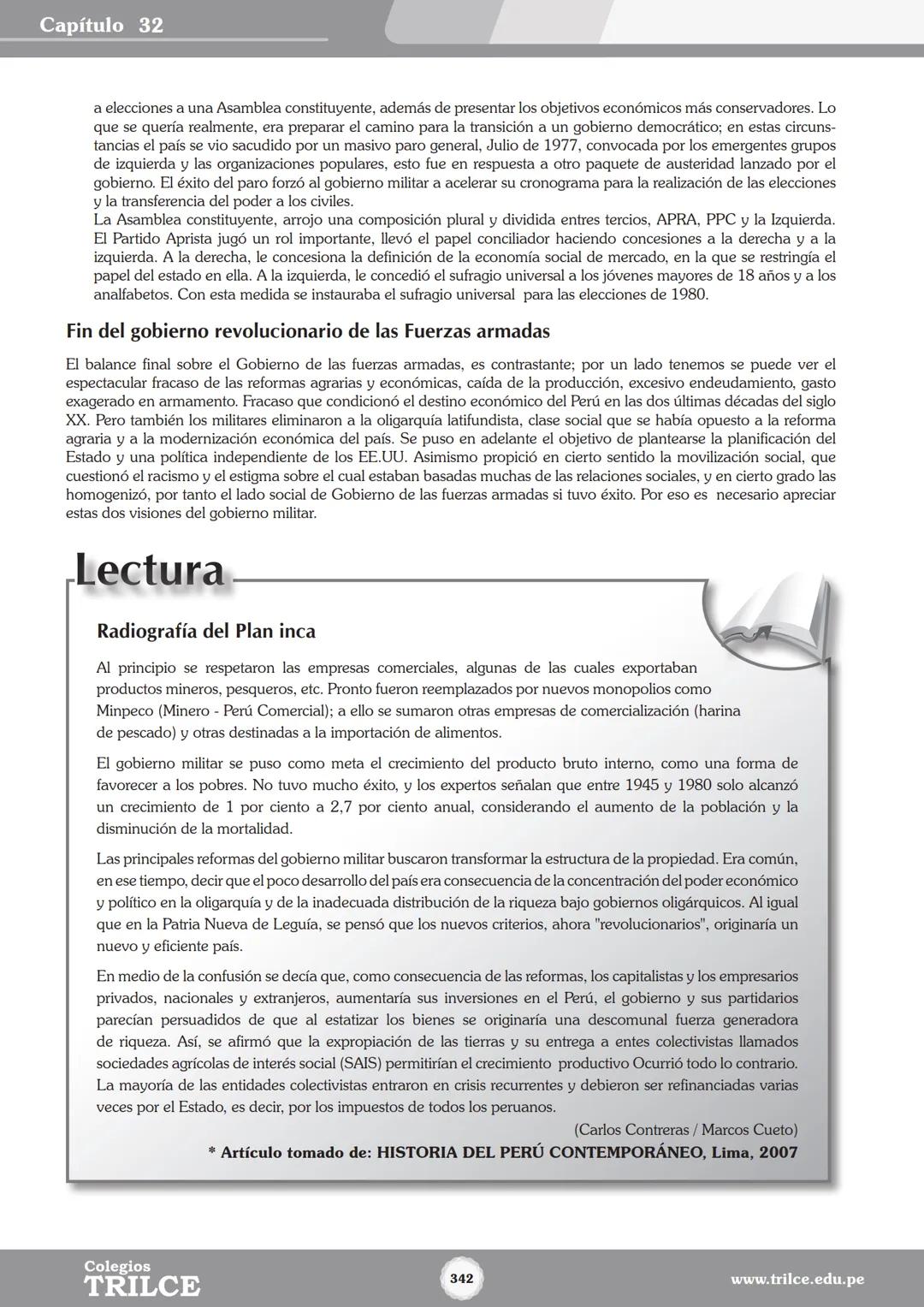 Colegios
# TRILCE
5.º San Marcos
Historia del Perú # Índice
I Bimestre
Capítulo 1
Primeros Pobladores Americanos
5
Capítulo 2
Poblamient