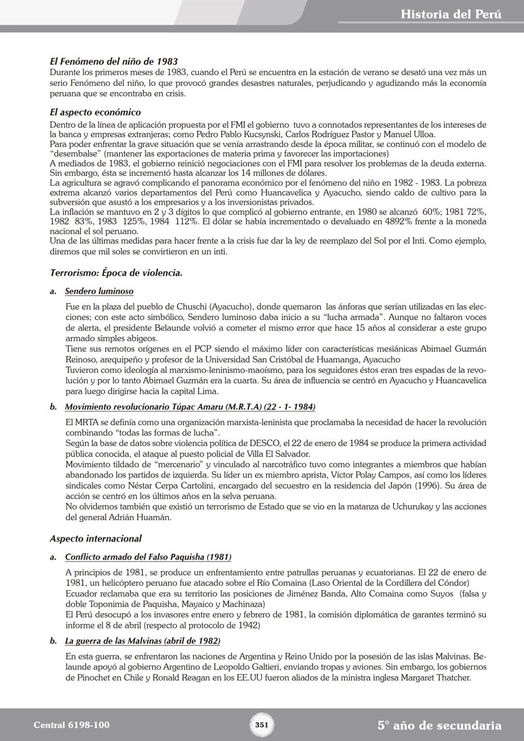 Colegios
# TRILCE
5.º San Marcos
Historia del Perú # Índice
I Bimestre
Capítulo 1
Primeros Pobladores Americanos
5
Capítulo 2
Poblamient