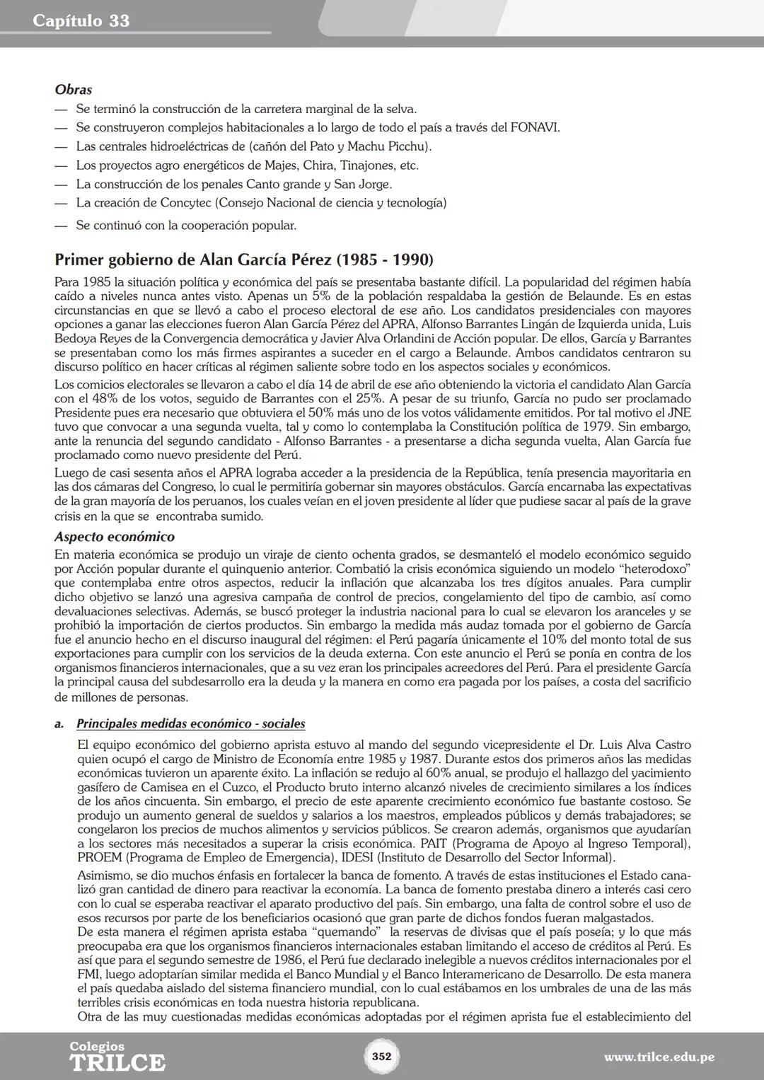 Colegios
# TRILCE
5.º San Marcos
Historia del Perú # Índice
I Bimestre
Capítulo 1
Primeros Pobladores Americanos
5
Capítulo 2
Poblamient