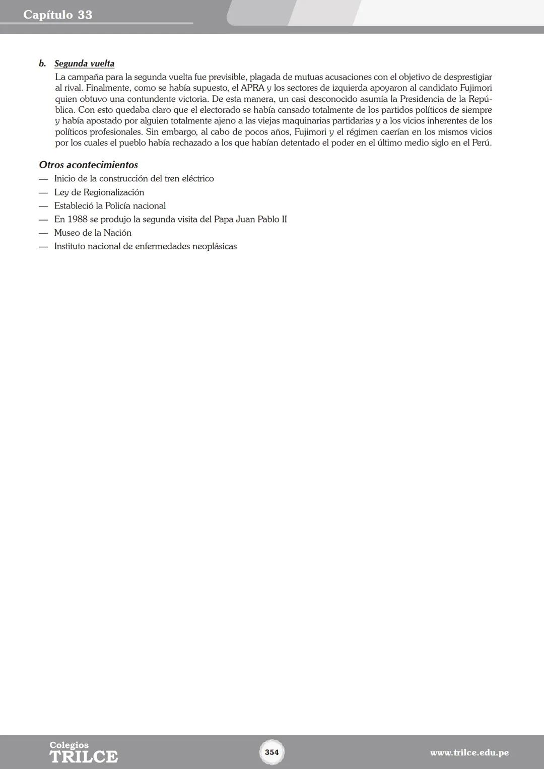 Colegios
# TRILCE
5.º San Marcos
Historia del Perú # Índice
I Bimestre
Capítulo 1
Primeros Pobladores Americanos
5
Capítulo 2
Poblamient