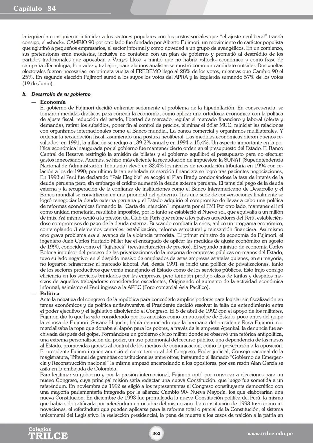 Colegios
# TRILCE
5.º San Marcos
Historia del Perú # Índice
I Bimestre
Capítulo 1
Primeros Pobladores Americanos
5
Capítulo 2
Poblamient