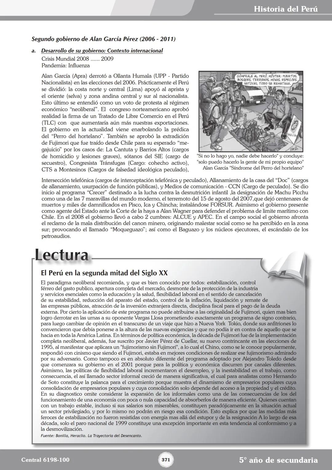 Colegios
# TRILCE
5.º San Marcos
Historia del Perú # Índice
I Bimestre
Capítulo 1
Primeros Pobladores Americanos
5
Capítulo 2
Poblamient