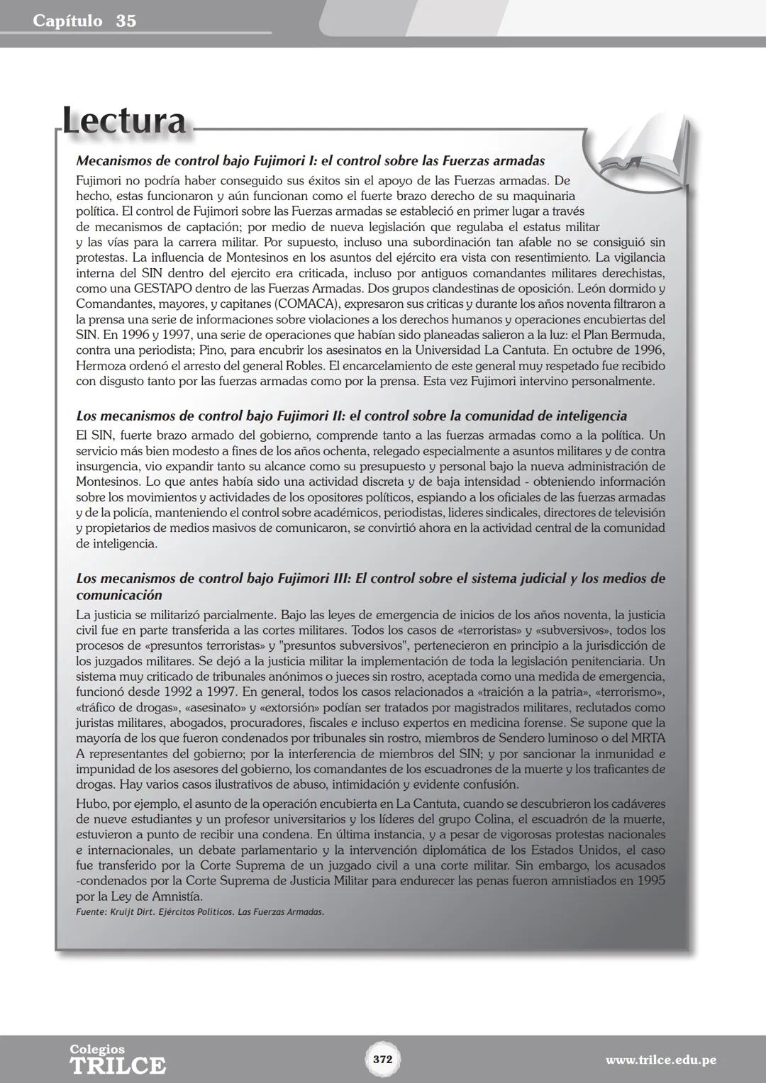 Colegios
# TRILCE
5.º San Marcos
Historia del Perú # Índice
I Bimestre
Capítulo 1
Primeros Pobladores Americanos
5
Capítulo 2
Poblamient