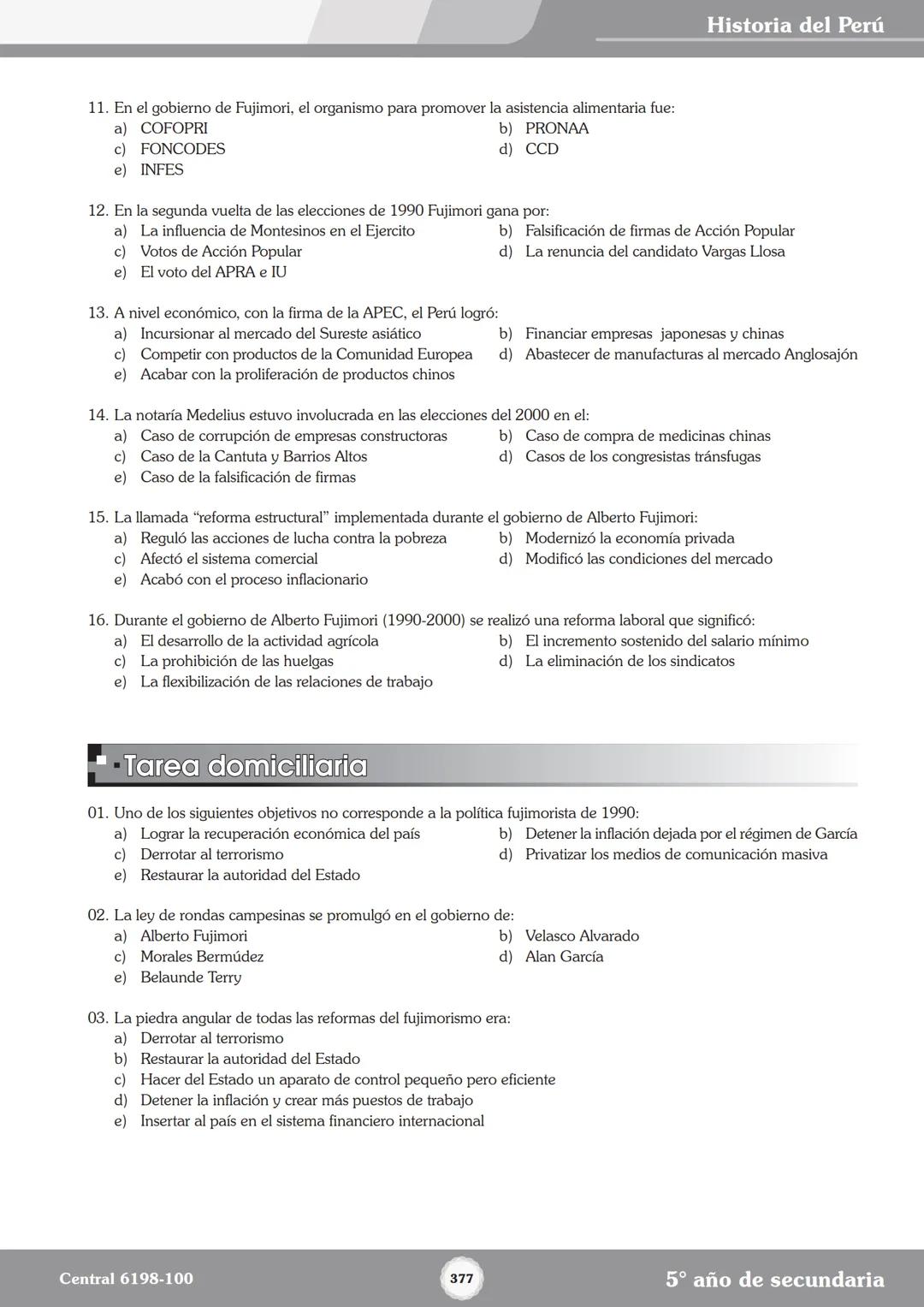 Colegios
# TRILCE
5.º San Marcos
Historia del Perú # Índice
I Bimestre
Capítulo 1
Primeros Pobladores Americanos
5
Capítulo 2
Poblamient