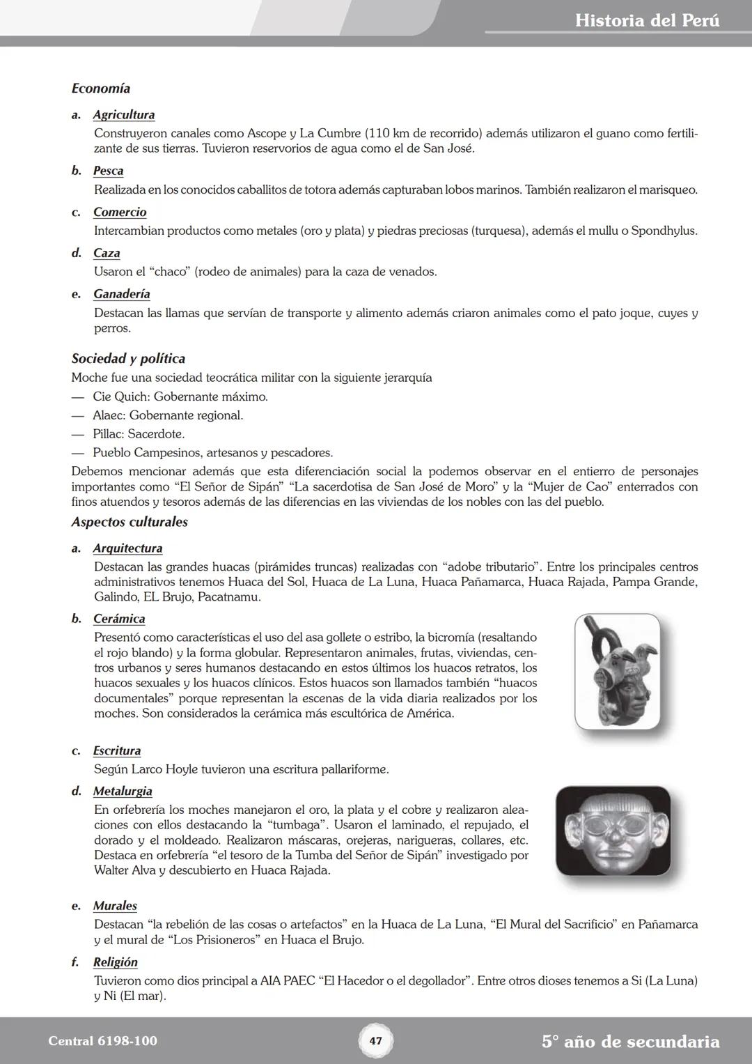 Colegios
# TRILCE
5.º San Marcos
Historia del Perú # Índice
I Bimestre
Capítulo 1
Primeros Pobladores Americanos
5
Capítulo 2
Poblamient