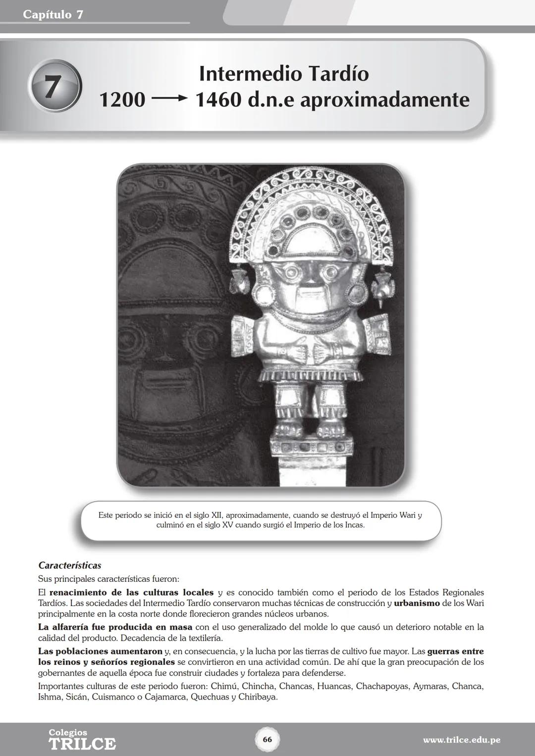 Colegios
# TRILCE
5.º San Marcos
Historia del Perú # Índice
I Bimestre
Capítulo 1
Primeros Pobladores Americanos
5
Capítulo 2
Poblamient