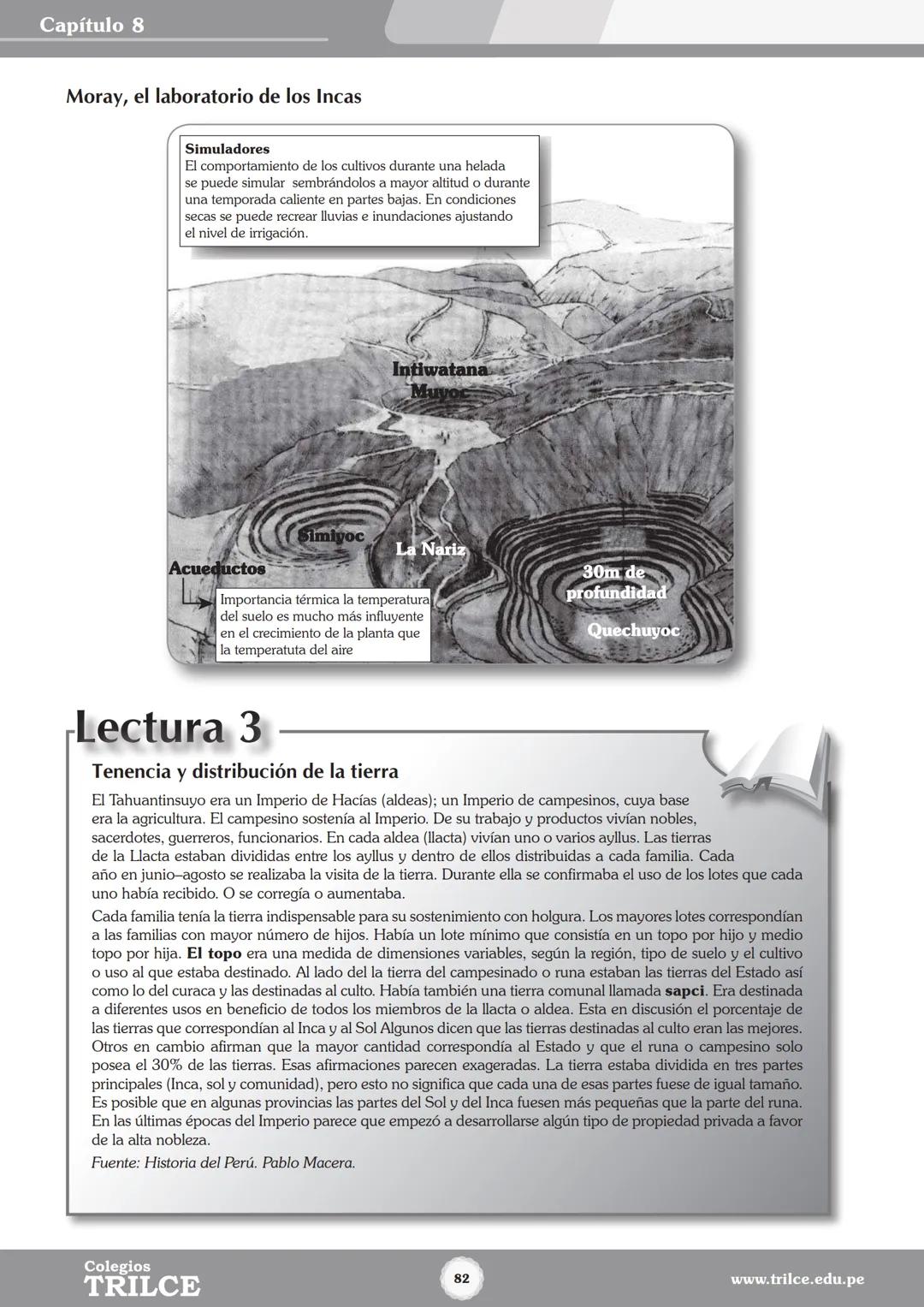 Colegios
# TRILCE
5.º San Marcos
Historia del Perú # Índice
I Bimestre
Capítulo 1
Primeros Pobladores Americanos
5
Capítulo 2
Poblamient