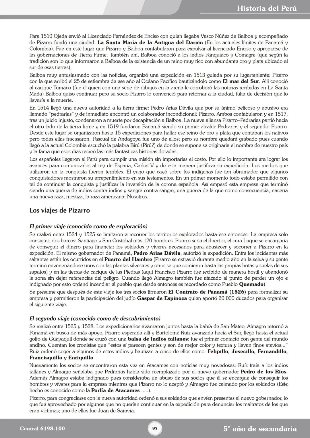 Colegios
# TRILCE
5.º San Marcos
Historia del Perú # Índice
I Bimestre
Capítulo 1
Primeros Pobladores Americanos
5
Capítulo 2
Poblamient