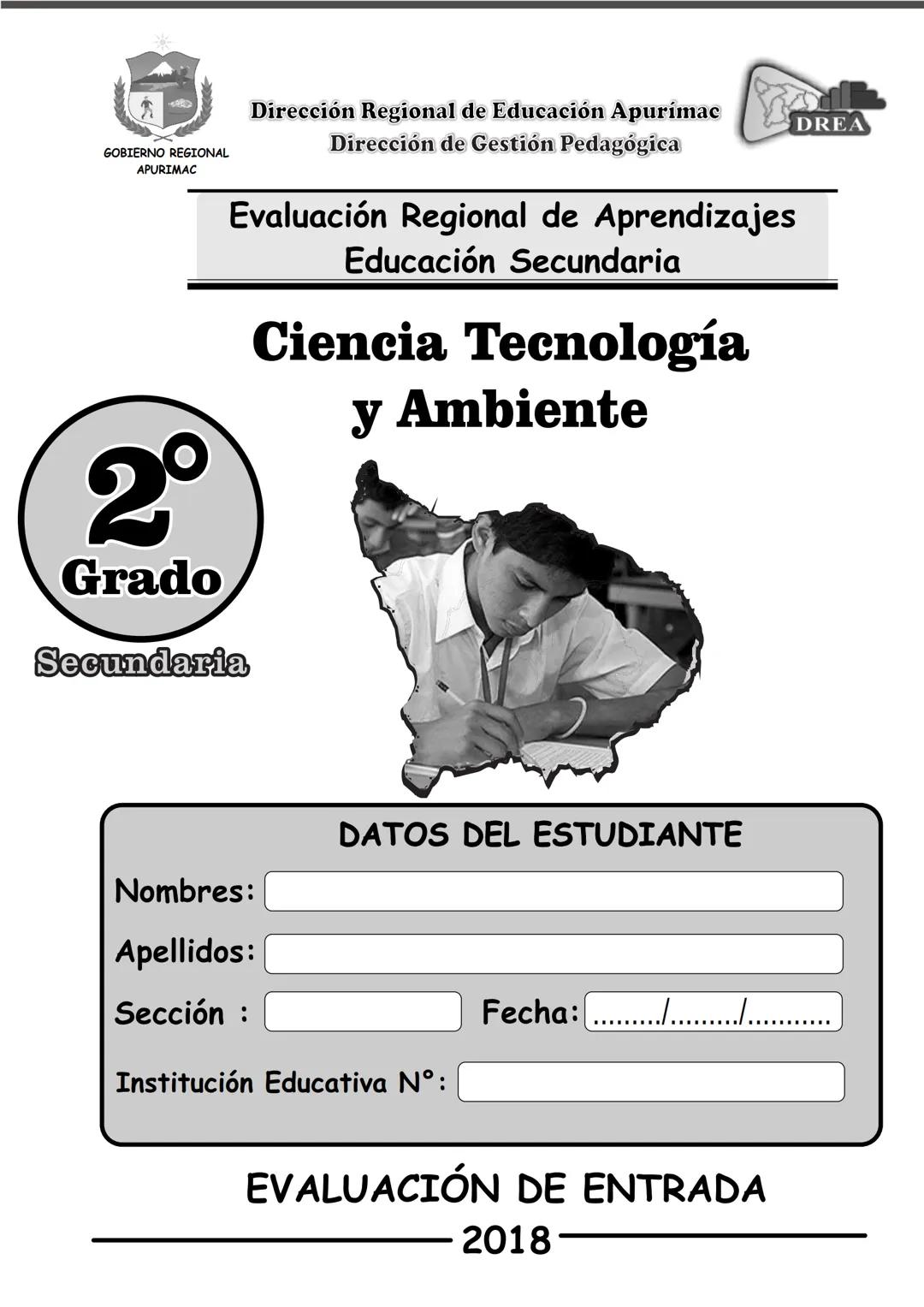 GOBIERNO REGIONAL
APURIMAC
Dirección Regional de Educación Apurimac
Dirección de Gestión Pedagógica
DREA
Evaluación Regional de Aprendizajes