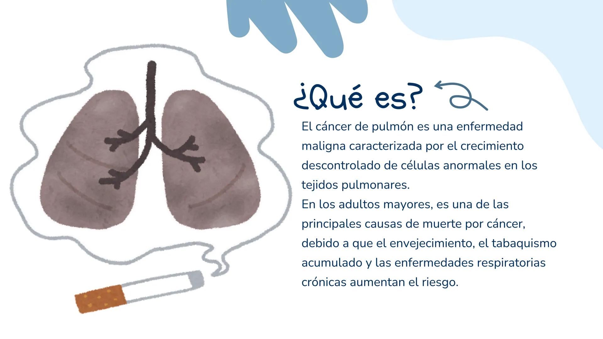 # NEUMONÍA Y
# CÁNCER DE PULMÓN
Atención de enfermería al adulto
mayor
Grupo I - Integrantes:
- Rosa Luz Aguilar Huahuasoncco.
- Miriam T
