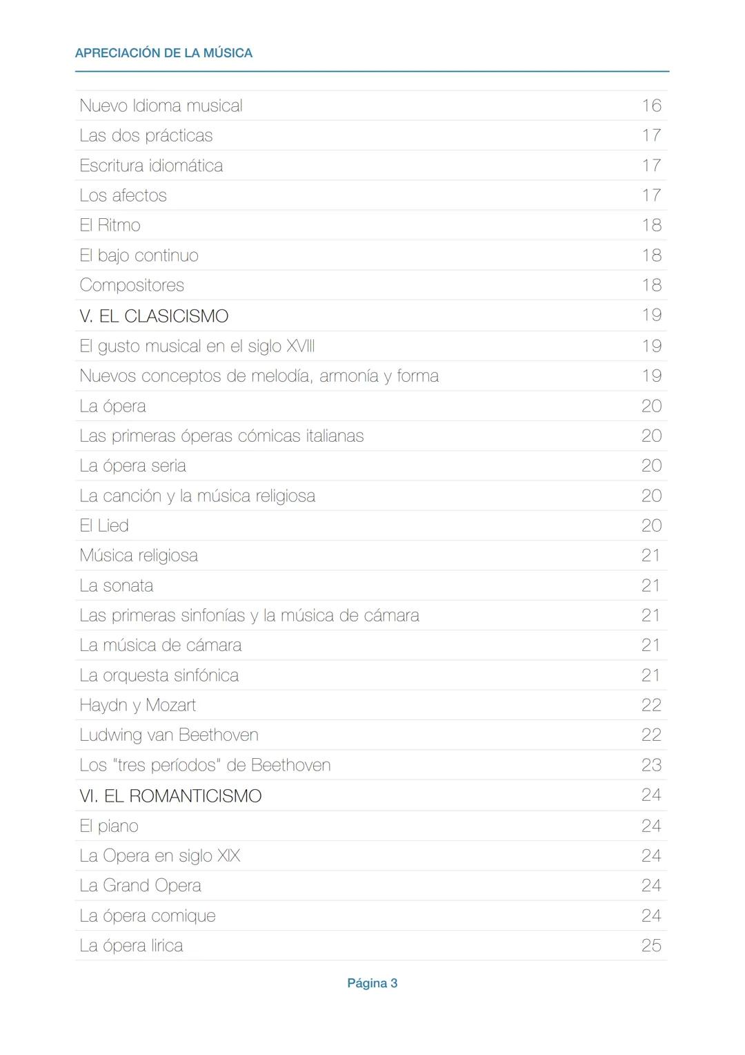 # APRECIACIÓN DE LA MÚSICA
Gonzalo Maldonado Ch.
UCSP
Guía para alumnos APRECIACIÓN DE LA MÚSICA
ÍNDICE
ÍNDICE
2
I. LA MÚSICA EN LA ANTI