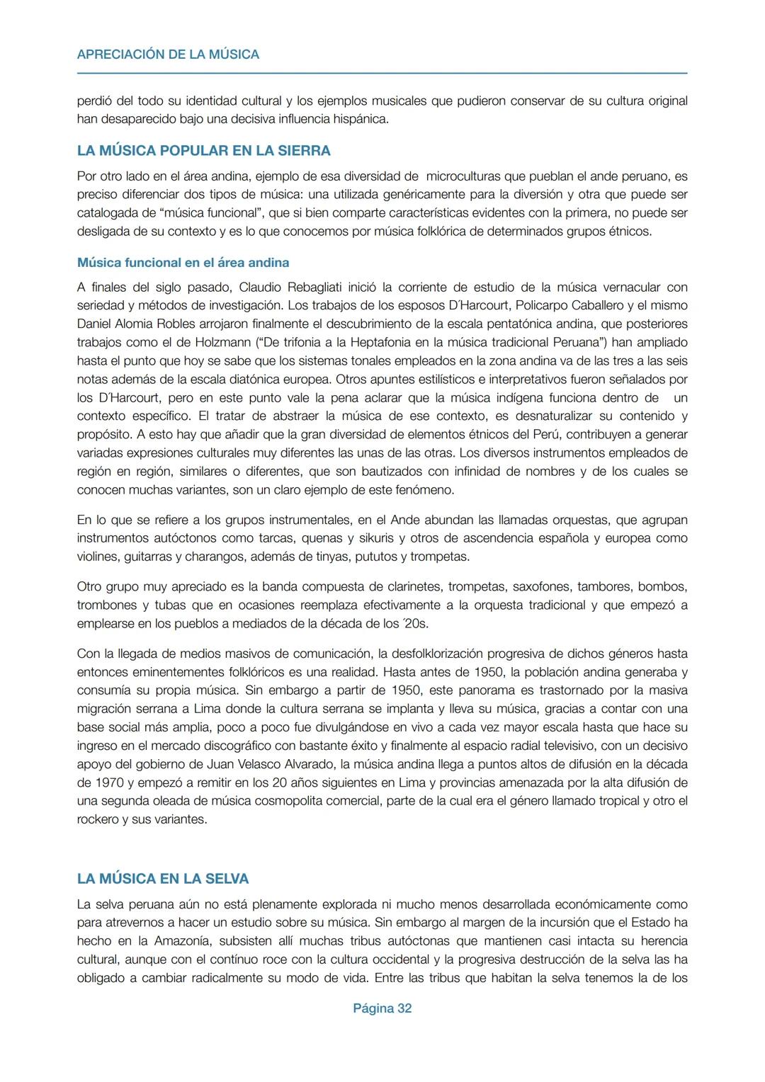 # APRECIACIÓN DE LA MÚSICA
Gonzalo Maldonado Ch.
UCSP
Guía para alumnos APRECIACIÓN DE LA MÚSICA
ÍNDICE
ÍNDICE
2
I. LA MÚSICA EN LA ANTI
