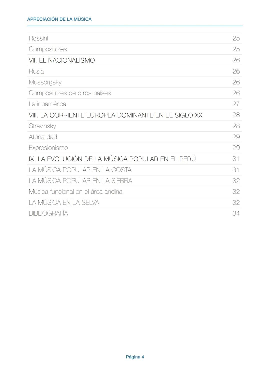 # APRECIACIÓN DE LA MÚSICA
Gonzalo Maldonado Ch.
UCSP
Guía para alumnos APRECIACIÓN DE LA MÚSICA
ÍNDICE
ÍNDICE
2
I. LA MÚSICA EN LA ANTI