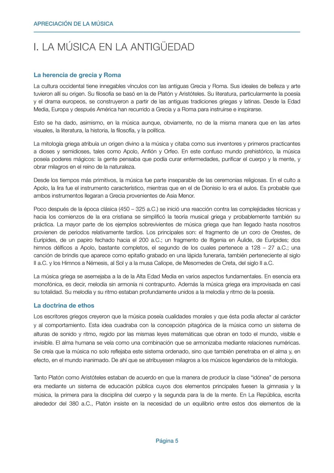 # APRECIACIÓN DE LA MÚSICA
Gonzalo Maldonado Ch.
UCSP
Guía para alumnos APRECIACIÓN DE LA MÚSICA
ÍNDICE
ÍNDICE
2
I. LA MÚSICA EN LA ANTI