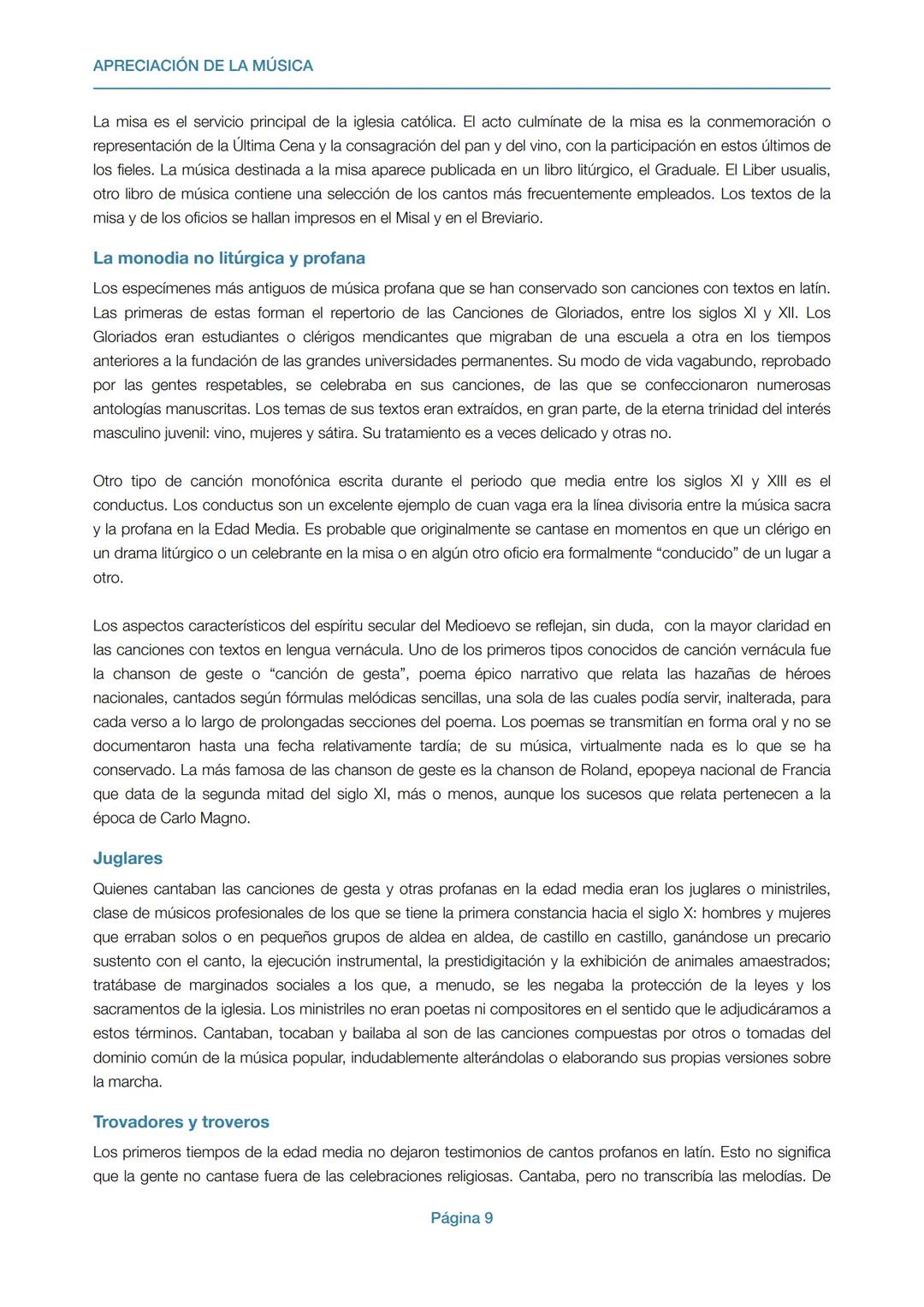 # APRECIACIÓN DE LA MÚSICA
Gonzalo Maldonado Ch.
UCSP
Guía para alumnos APRECIACIÓN DE LA MÚSICA
ÍNDICE
ÍNDICE
2
I. LA MÚSICA EN LA ANTI