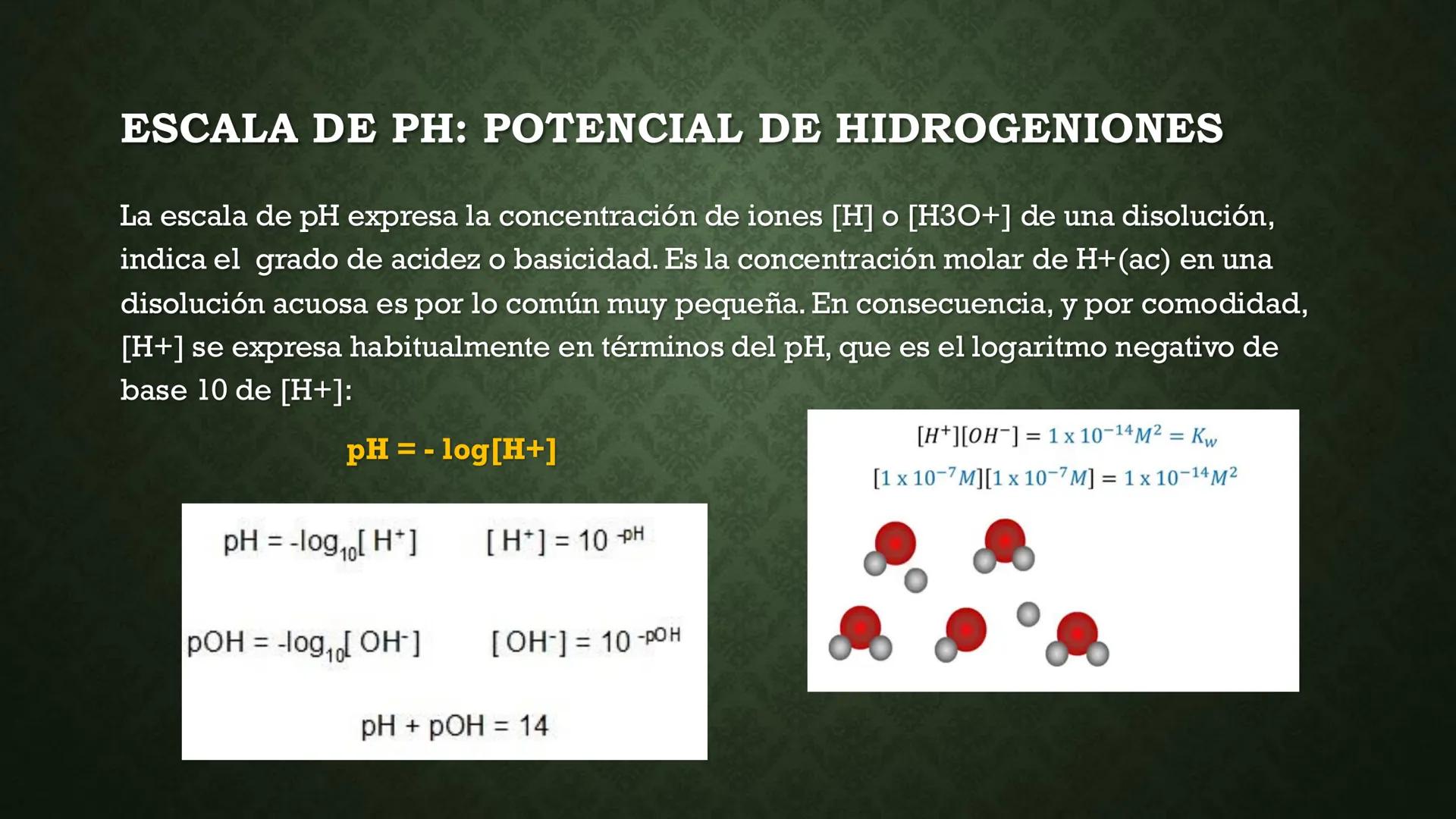 # EQUILIBRIO IONICO DEL AGUA
MGT. TANIA MOSQUEIRA VILLALBA # EQUILIBRIO IÓNICO
Es la reacción química de auto ionización del agua, otro ti