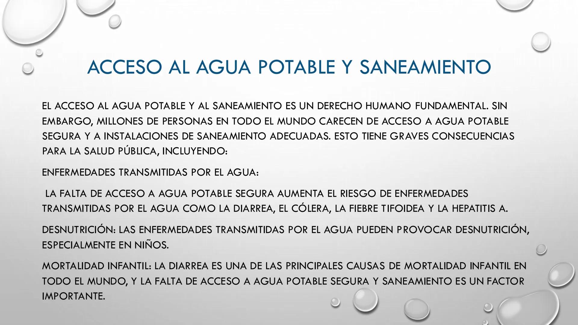 # EL AGUA
MAG. TANIA MOSQUEIRA VILLALBA # EL AGUA
ES UNA MOLÉCULA SIMPLE (H2O) PERO SUMAMENTE IMPORTANTE. SUS PROPIEDADES ÚNICAS
LAS DISTI