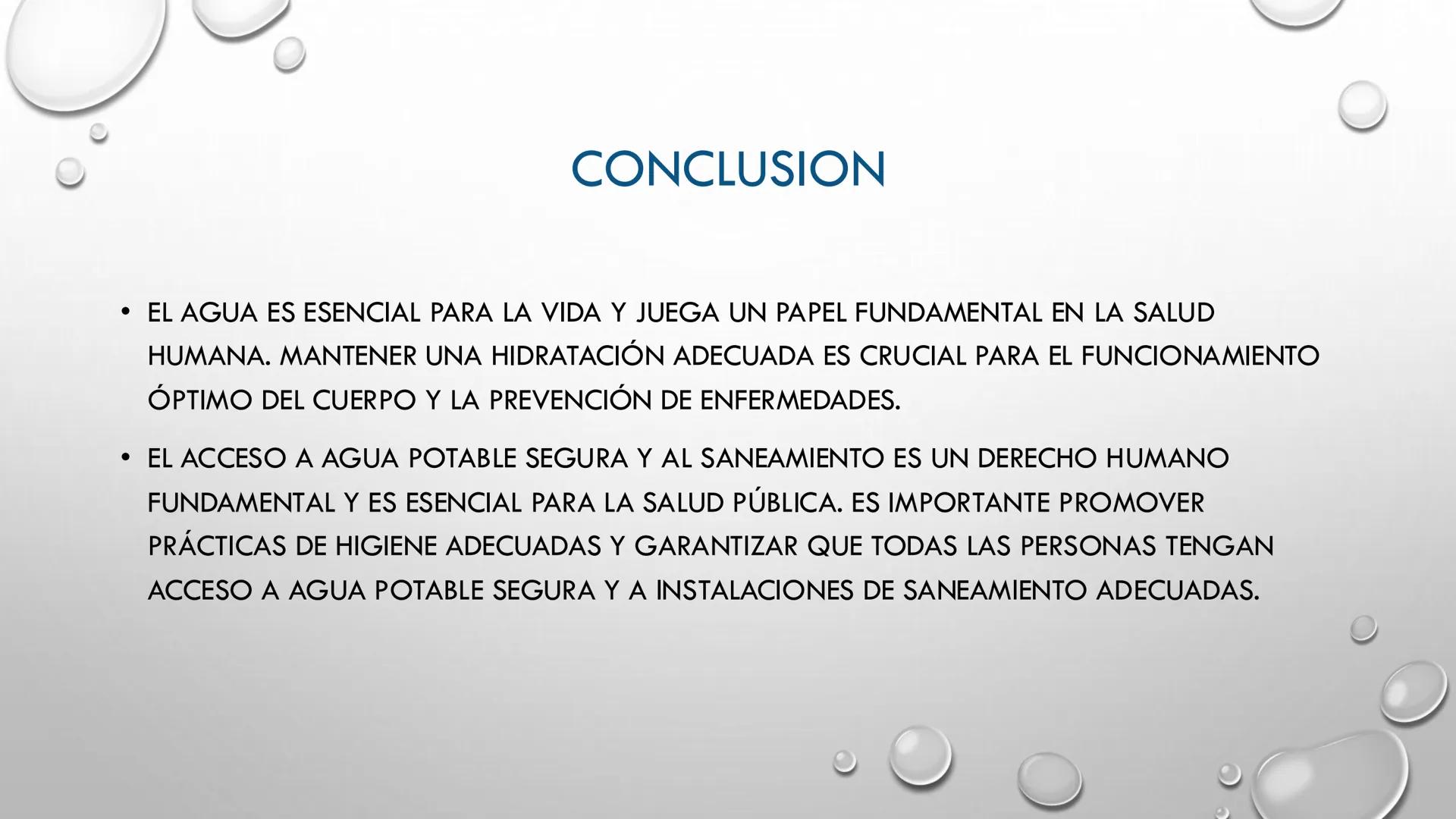 # EL AGUA
MAG. TANIA MOSQUEIRA VILLALBA # EL AGUA
ES UNA MOLÉCULA SIMPLE (H2O) PERO SUMAMENTE IMPORTANTE. SUS PROPIEDADES ÚNICAS
LAS DISTI
