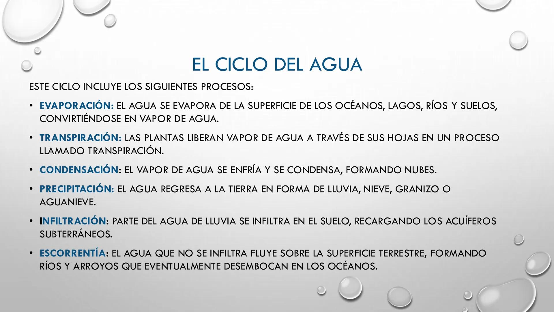 # EL AGUA
MAG. TANIA MOSQUEIRA VILLALBA # EL AGUA
ES UNA MOLÉCULA SIMPLE (H2O) PERO SUMAMENTE IMPORTANTE. SUS PROPIEDADES ÚNICAS
LAS DISTI