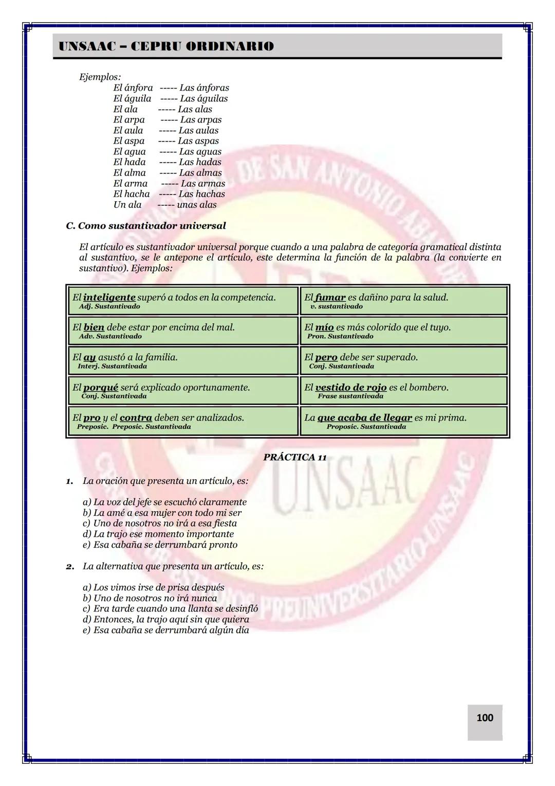 UNIVERSIDAD NACIONAL DE
SAN ANTONIO ABAD DEL CUSCO
NACIONAL DE SAN ANTONIO ARAD
CEPRI
UNSAAC
CENTRO DE ESTUDIOS PRE UNIVERSITARIO
UNSAAC
CIC