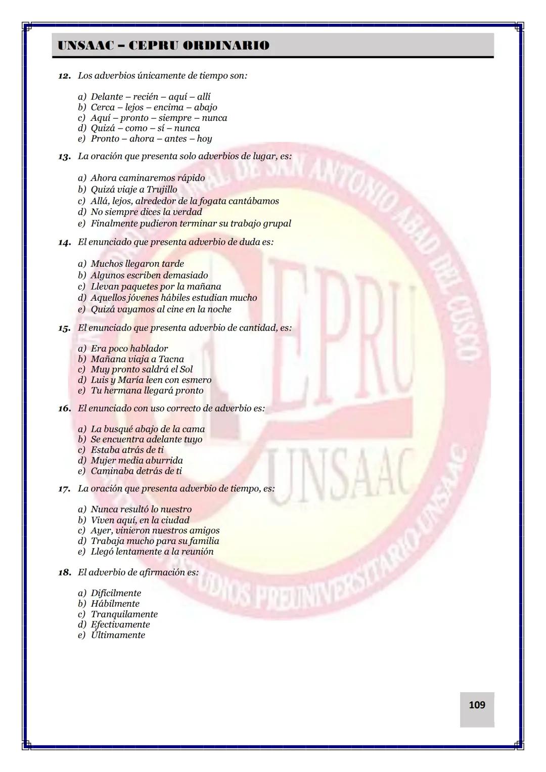 UNIVERSIDAD NACIONAL DE
SAN ANTONIO ABAD DEL CUSCO
NACIONAL DE SAN ANTONIO ARAD
CEPRI
UNSAAC
CENTRO DE ESTUDIOS PRE UNIVERSITARIO
UNSAAC
CIC