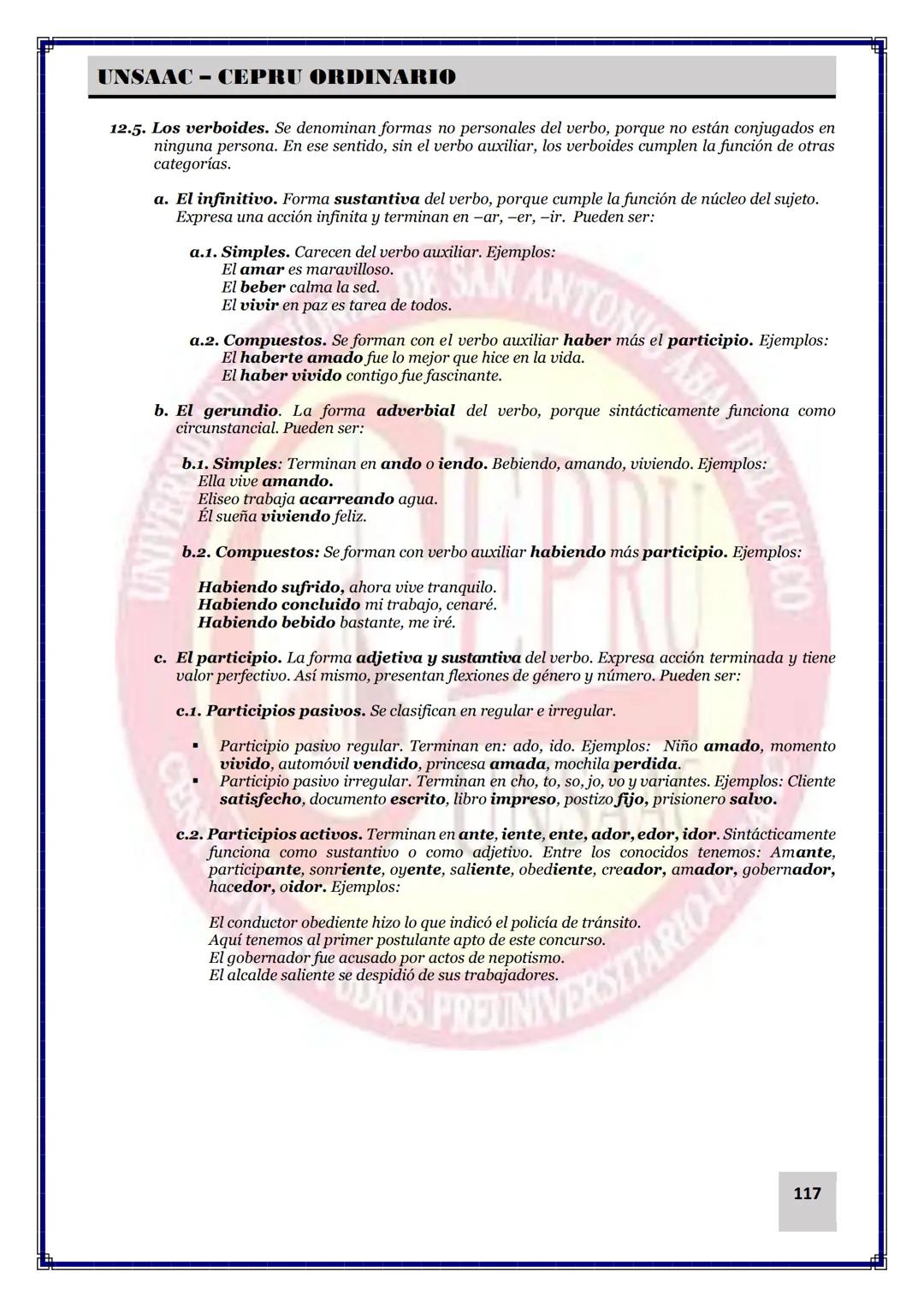 UNIVERSIDAD NACIONAL DE
SAN ANTONIO ABAD DEL CUSCO
NACIONAL DE SAN ANTONIO ARAD
CEPRI
UNSAAC
CENTRO DE ESTUDIOS PRE UNIVERSITARIO
UNSAAC
CIC
