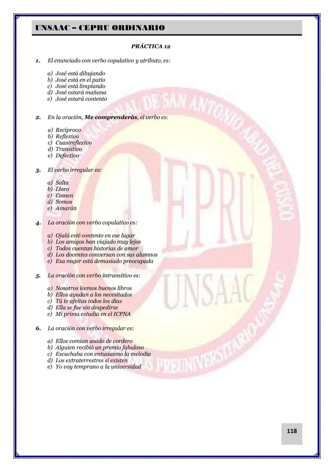 UNIVERSIDAD NACIONAL DE
SAN ANTONIO ABAD DEL CUSCO
NACIONAL DE SAN ANTONIO ARAD
CEPRI
UNSAAC
CENTRO DE ESTUDIOS PRE UNIVERSITARIO
UNSAAC
CIC