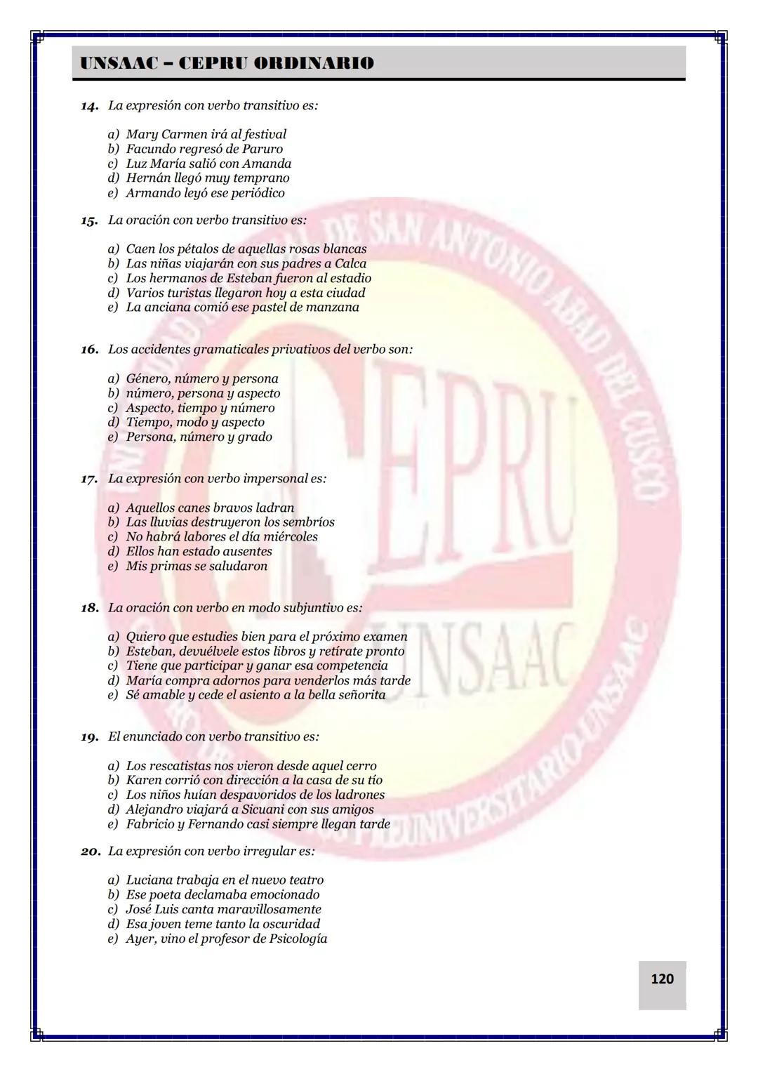 UNIVERSIDAD NACIONAL DE
SAN ANTONIO ABAD DEL CUSCO
NACIONAL DE SAN ANTONIO ARAD
CEPRI
UNSAAC
CENTRO DE ESTUDIOS PRE UNIVERSITARIO
UNSAAC
CIC