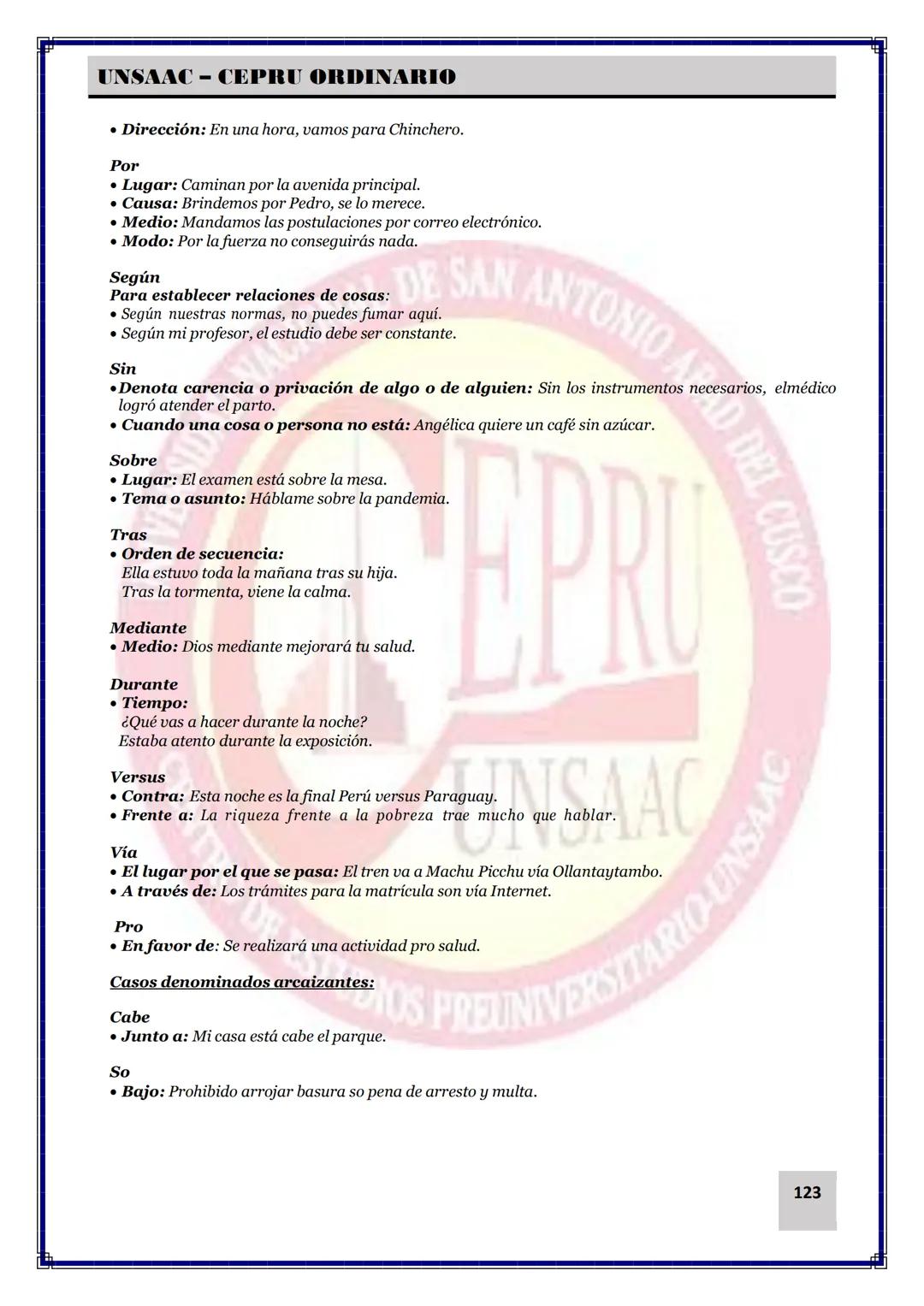 UNIVERSIDAD NACIONAL DE
SAN ANTONIO ABAD DEL CUSCO
NACIONAL DE SAN ANTONIO ARAD
CEPRI
UNSAAC
CENTRO DE ESTUDIOS PRE UNIVERSITARIO
UNSAAC
CIC