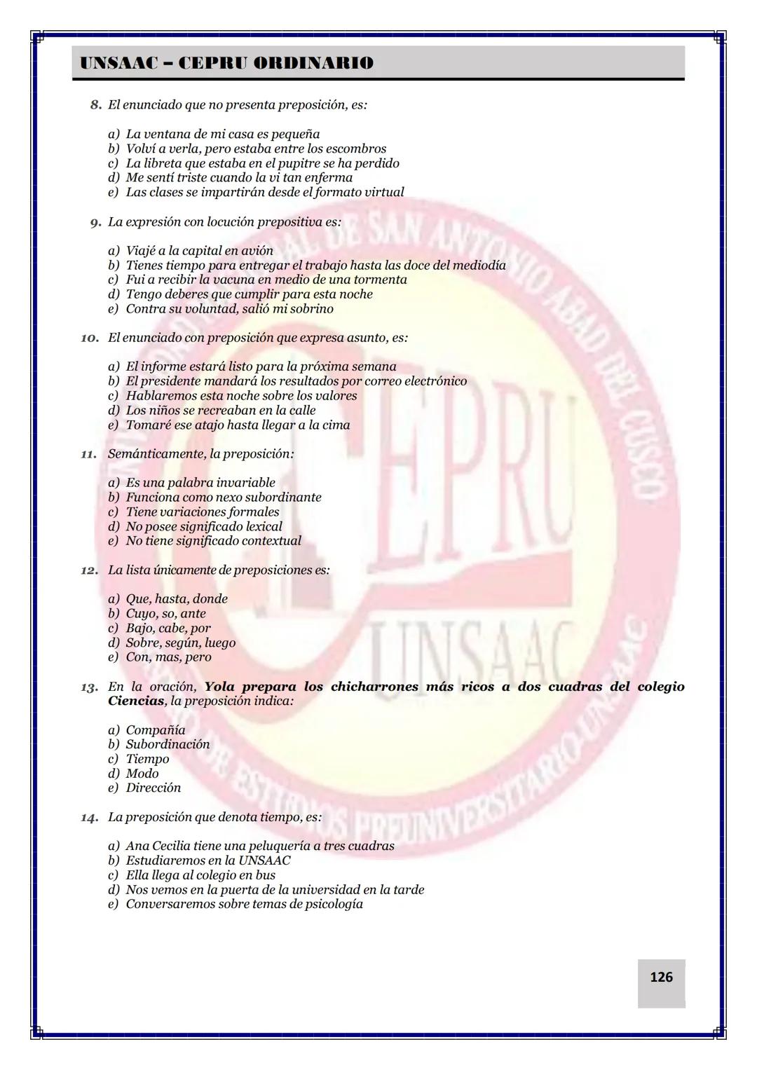 UNIVERSIDAD NACIONAL DE
SAN ANTONIO ABAD DEL CUSCO
NACIONAL DE SAN ANTONIO ARAD
CEPRI
UNSAAC
CENTRO DE ESTUDIOS PRE UNIVERSITARIO
UNSAAC
CIC