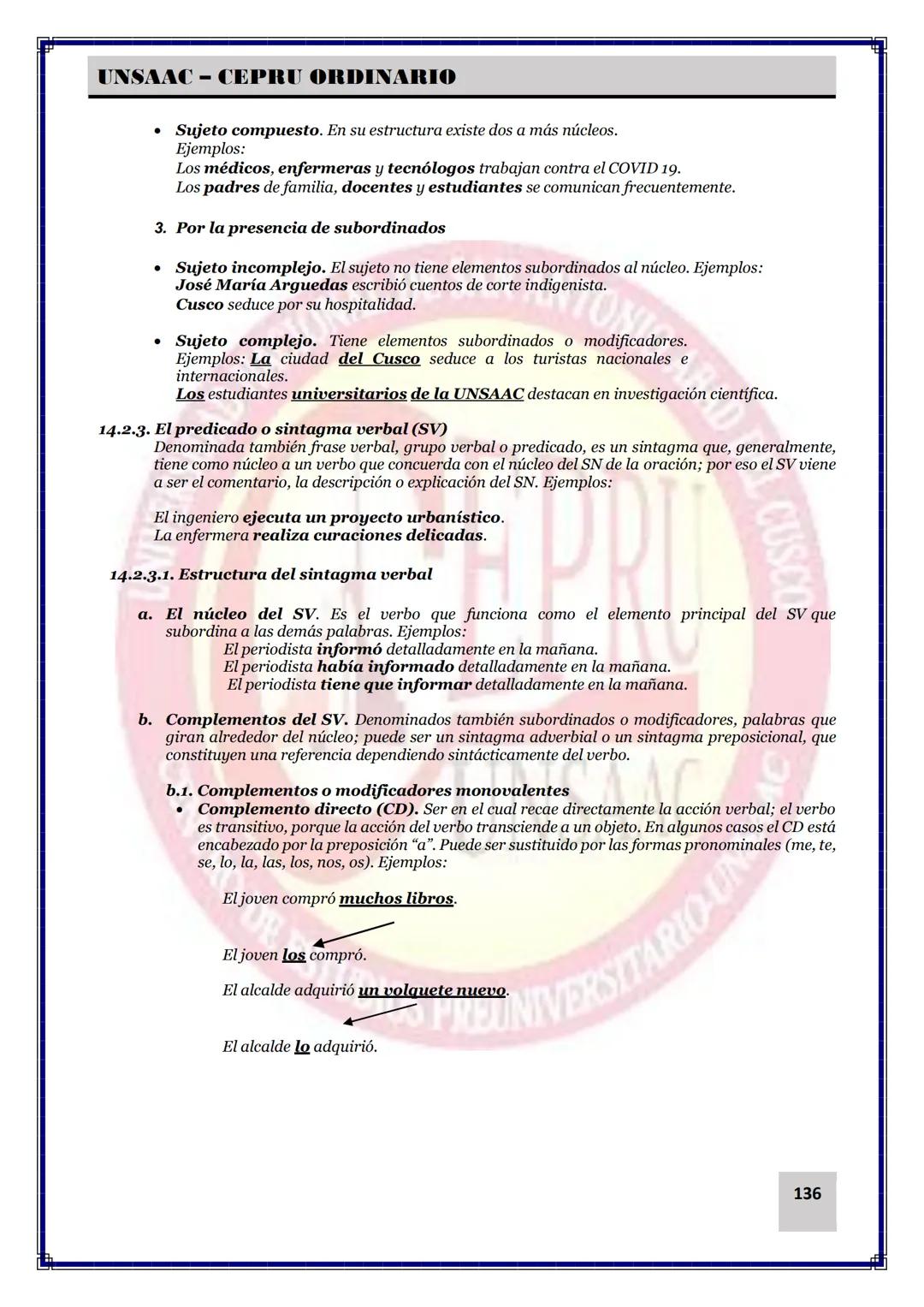 UNIVERSIDAD NACIONAL DE
SAN ANTONIO ABAD DEL CUSCO
NACIONAL DE SAN ANTONIO ARAD
CEPRI
UNSAAC
CENTRO DE ESTUDIOS PRE UNIVERSITARIO
UNSAAC
CIC