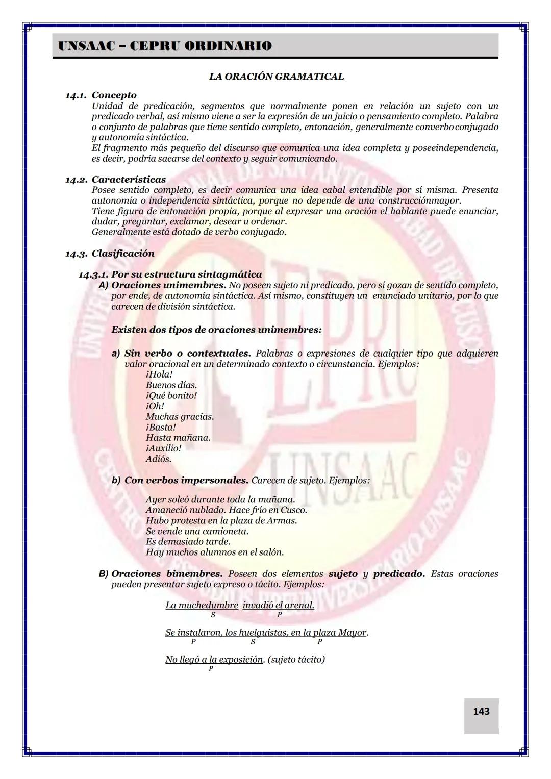 UNIVERSIDAD NACIONAL DE
SAN ANTONIO ABAD DEL CUSCO
NACIONAL DE SAN ANTONIO ARAD
CEPRI
UNSAAC
CENTRO DE ESTUDIOS PRE UNIVERSITARIO
UNSAAC
CIC