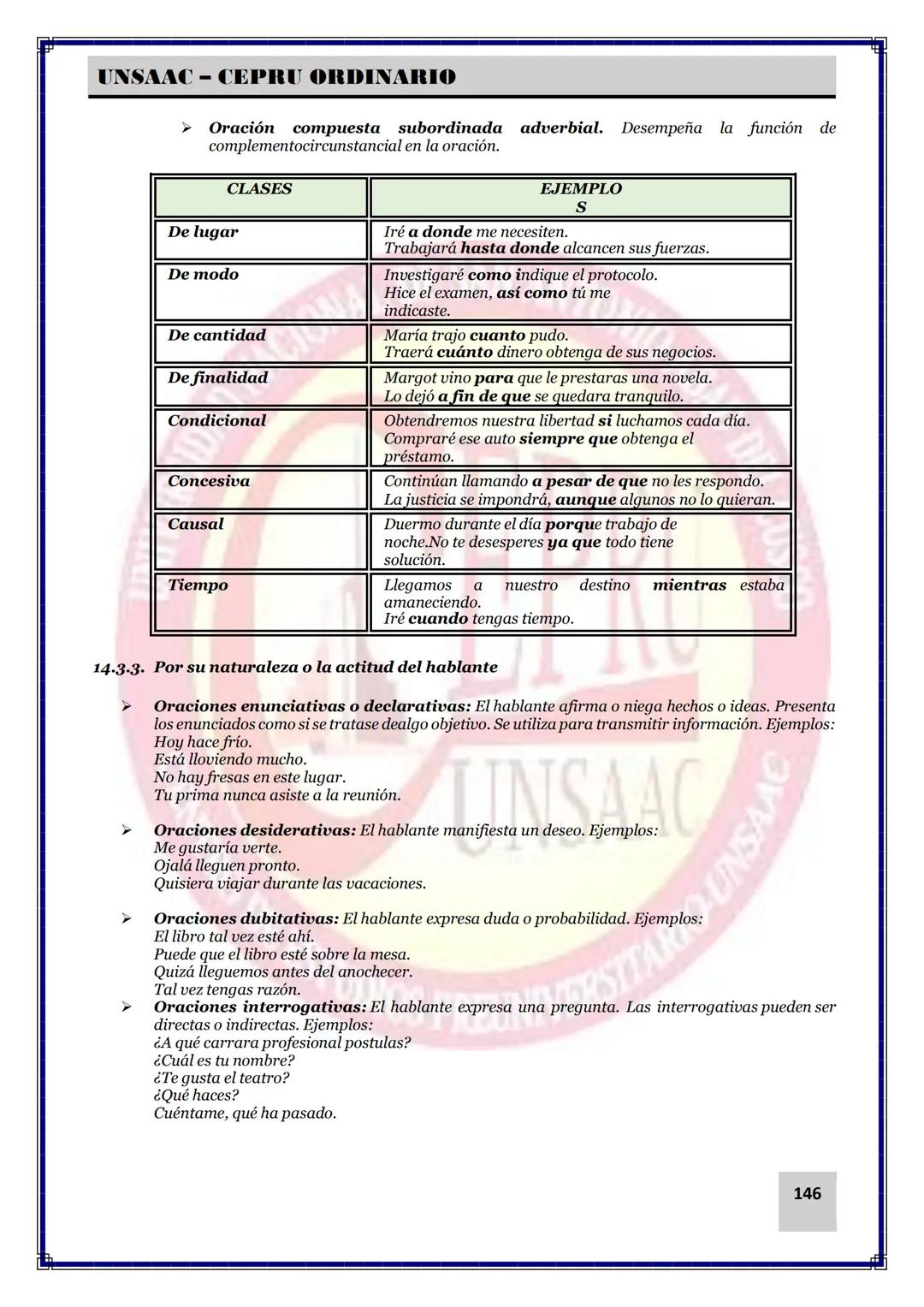 UNIVERSIDAD NACIONAL DE
SAN ANTONIO ABAD DEL CUSCO
NACIONAL DE SAN ANTONIO ARAD
CEPRI
UNSAAC
CENTRO DE ESTUDIOS PRE UNIVERSITARIO
UNSAAC
CIC