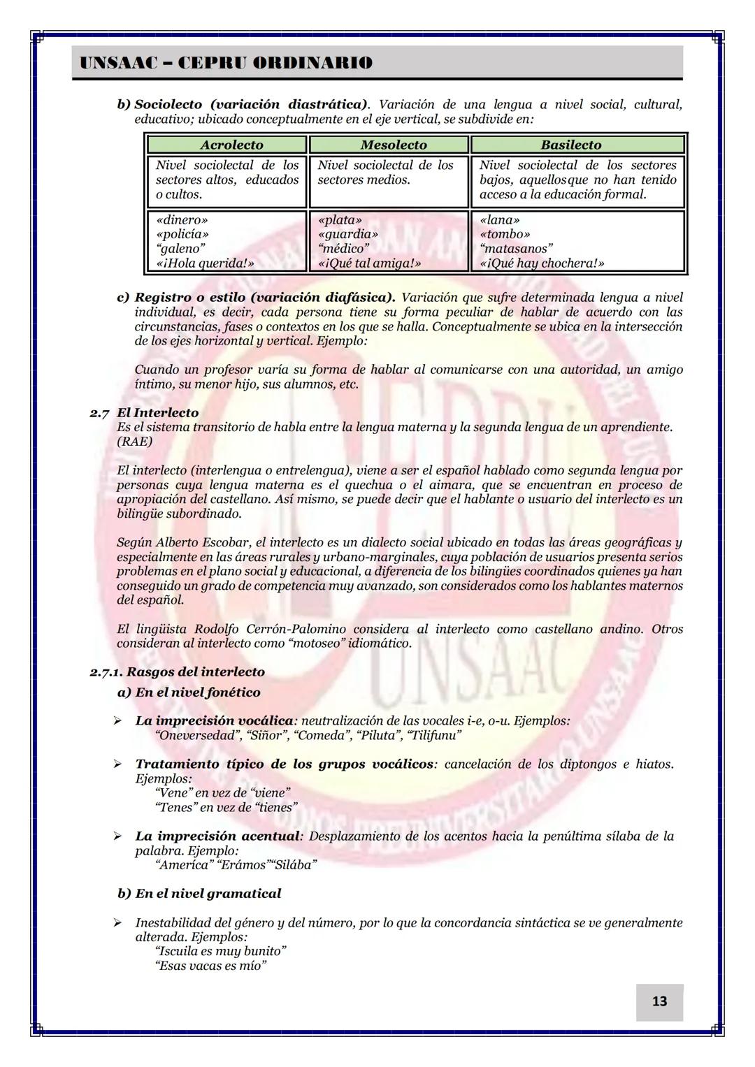 UNIVERSIDAD NACIONAL DE
SAN ANTONIO ABAD DEL CUSCO
NACIONAL DE SAN ANTONIO ARAD
CEPRI
UNSAAC
CENTRO DE ESTUDIOS PRE UNIVERSITARIO
UNSAAC
CIC