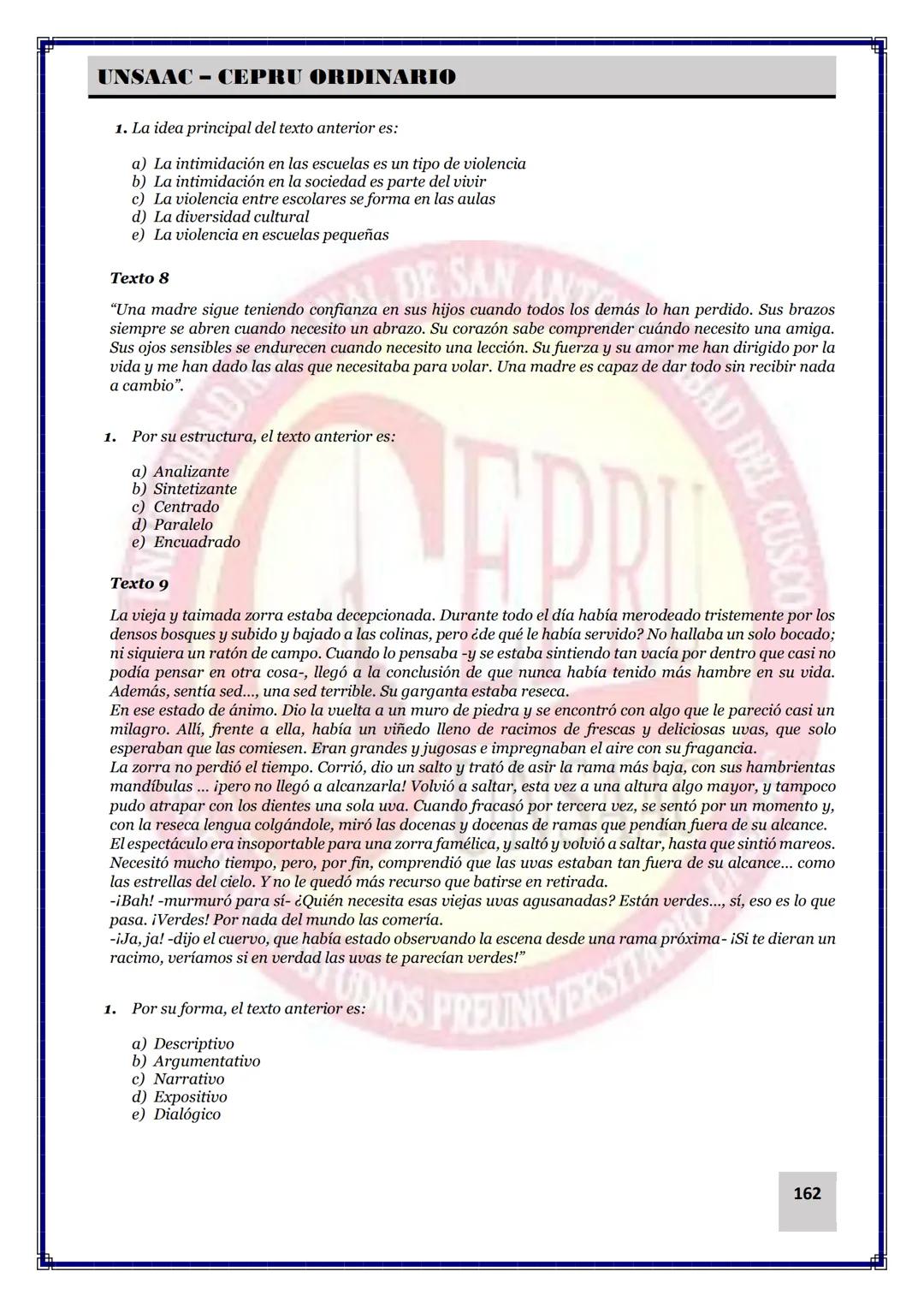 UNIVERSIDAD NACIONAL DE
SAN ANTONIO ABAD DEL CUSCO
NACIONAL DE SAN ANTONIO ARAD
CEPRI
UNSAAC
CENTRO DE ESTUDIOS PRE UNIVERSITARIO
UNSAAC
CIC