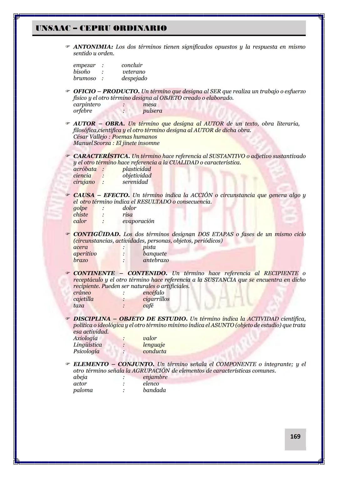 UNIVERSIDAD NACIONAL DE
SAN ANTONIO ABAD DEL CUSCO
NACIONAL DE SAN ANTONIO ARAD
CEPRI
UNSAAC
CENTRO DE ESTUDIOS PRE UNIVERSITARIO
UNSAAC
CIC