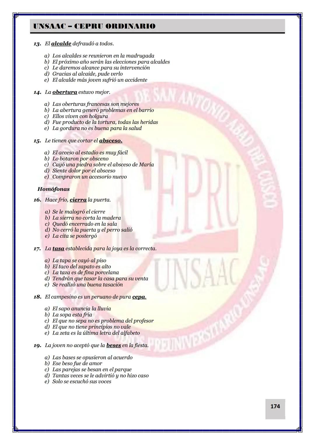 UNIVERSIDAD NACIONAL DE
SAN ANTONIO ABAD DEL CUSCO
NACIONAL DE SAN ANTONIO ARAD
CEPRI
UNSAAC
CENTRO DE ESTUDIOS PRE UNIVERSITARIO
UNSAAC
CIC